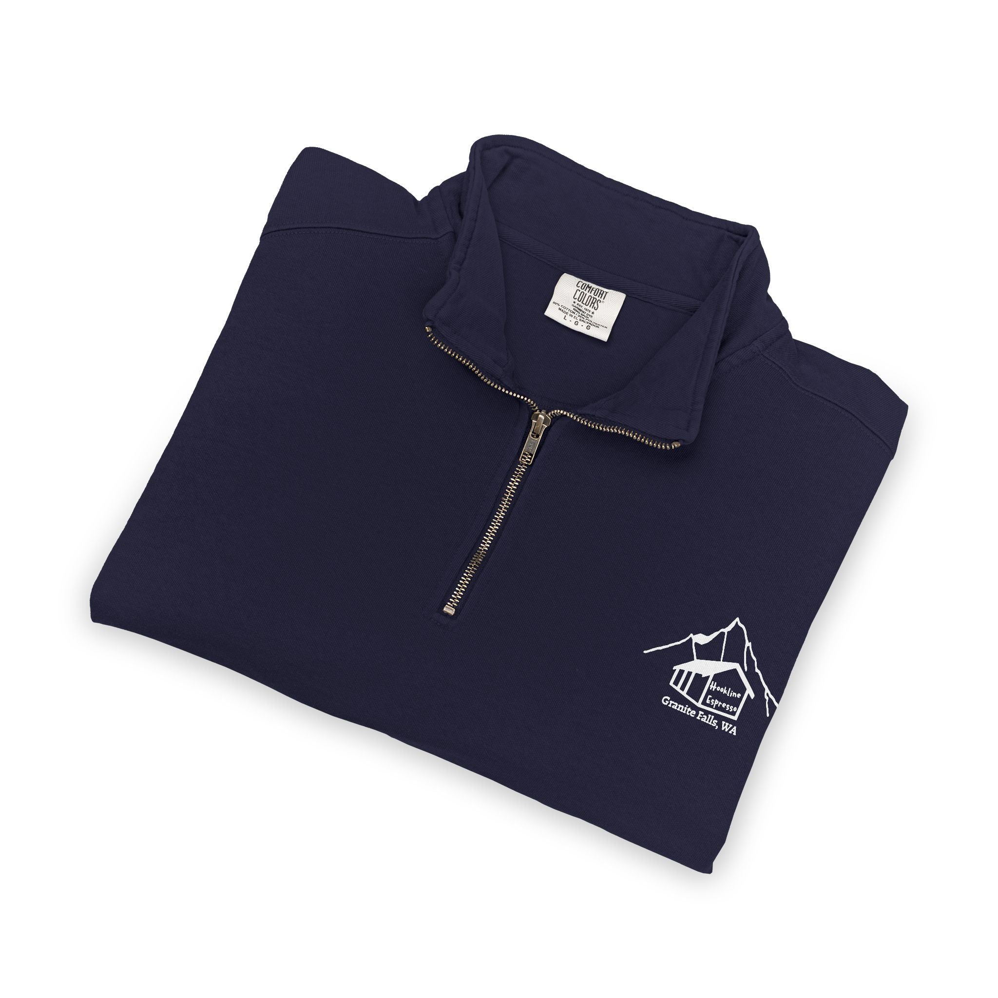 Quarter-Zip Sweatshirt — Hookline Espresso
