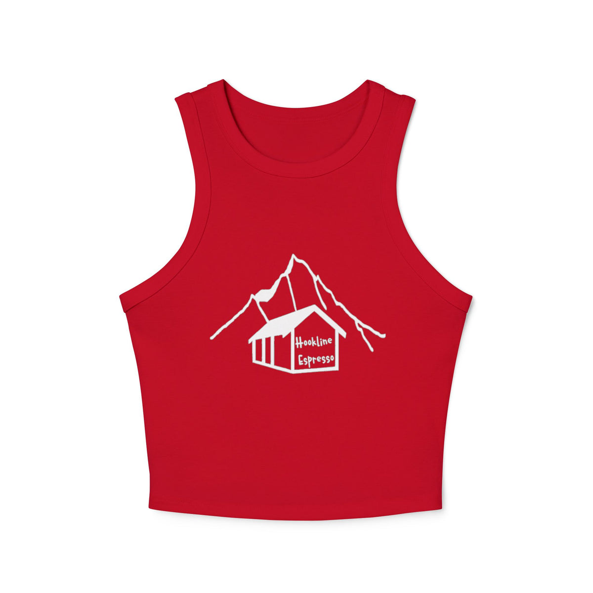 Hookline Espresso Racer Tank Top for Women