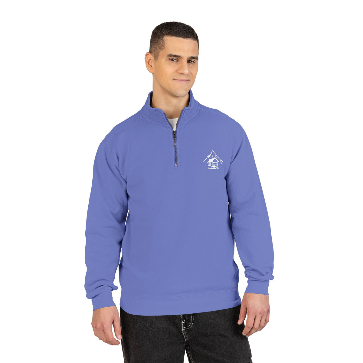Quarter-Zip Sweatshirt — Hookline Espresso
