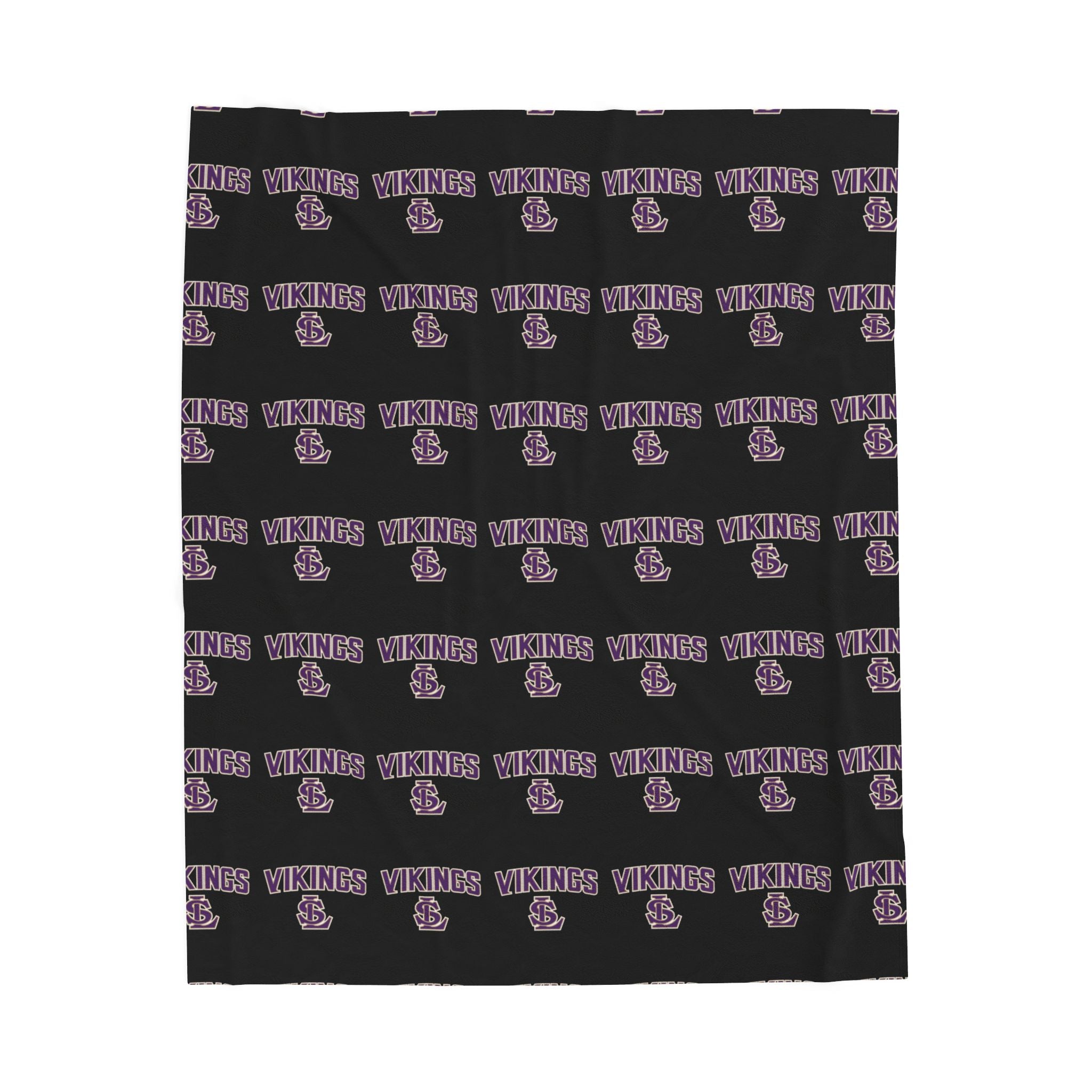 Vikings Logo Velveteen Plush Blanket — Soft Team Fleece Throw