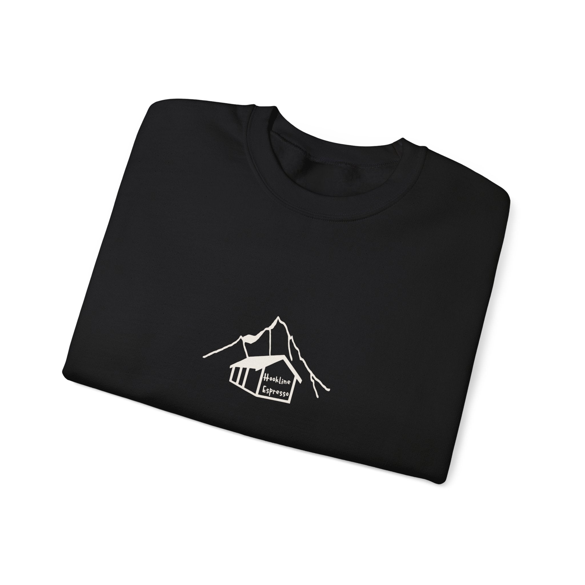 Hookline Espresso — Crewneck Sweatshirt