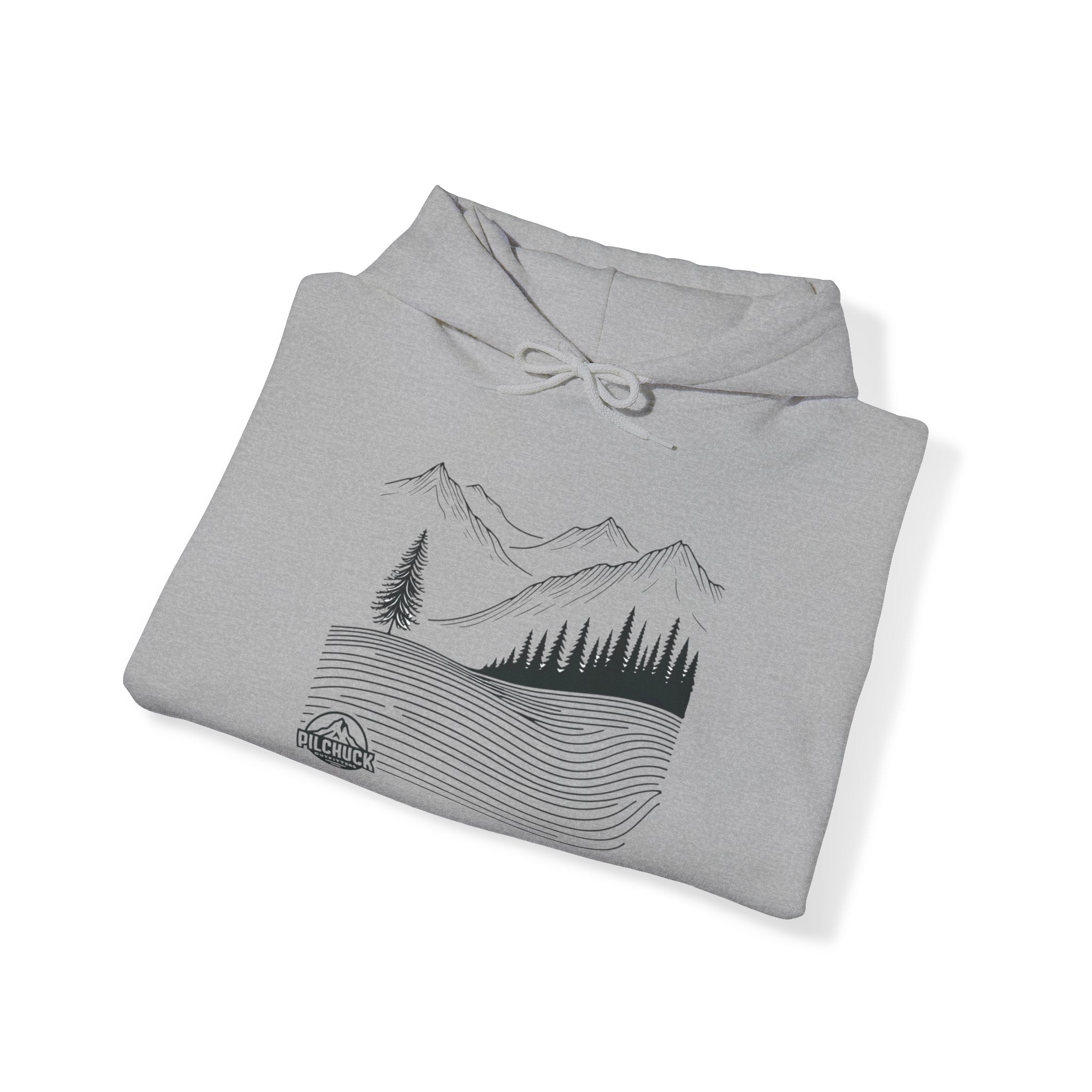 Majestic Mountain Lines Hooded Sweatshirt