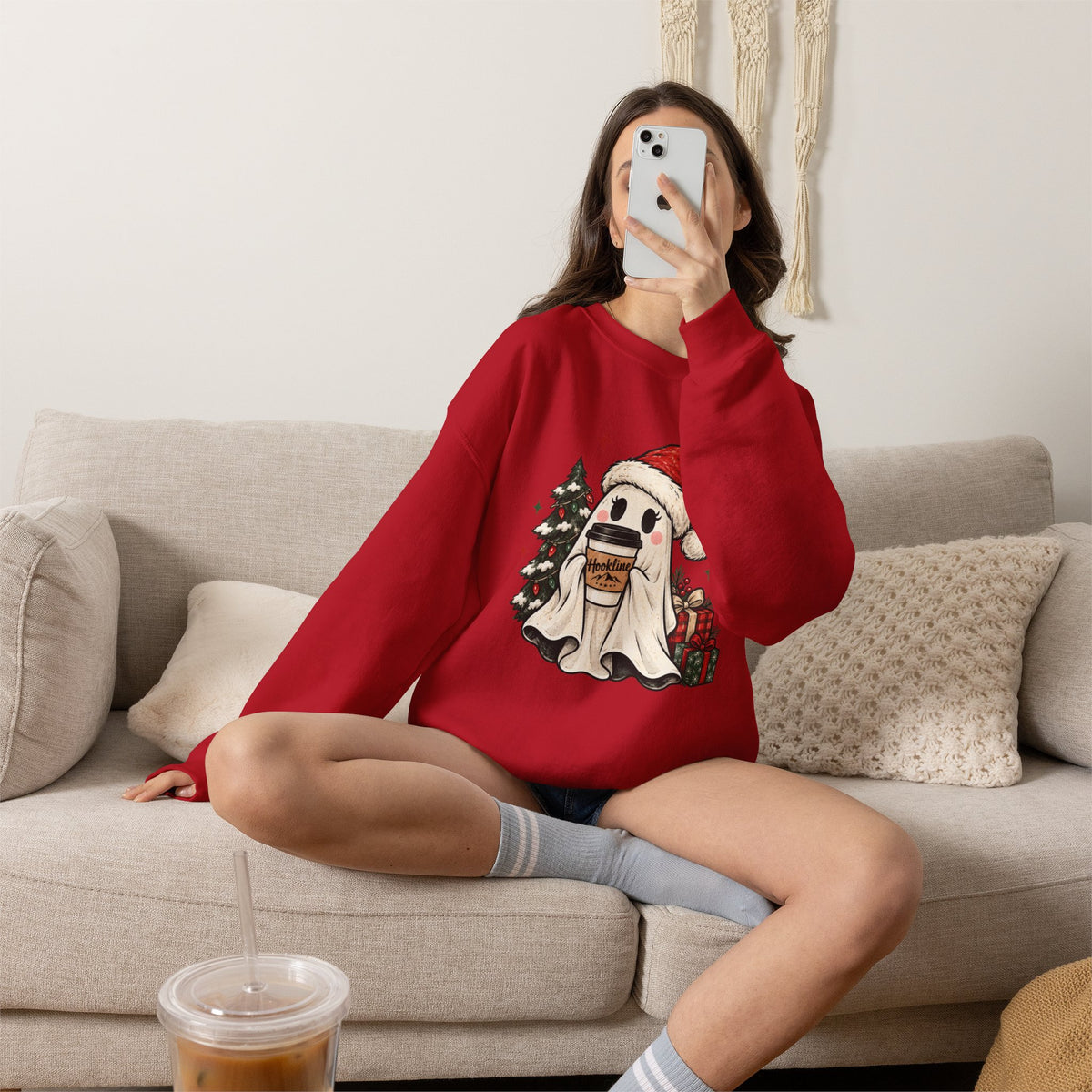 Santa Ghost Hookline Sweatshirt
