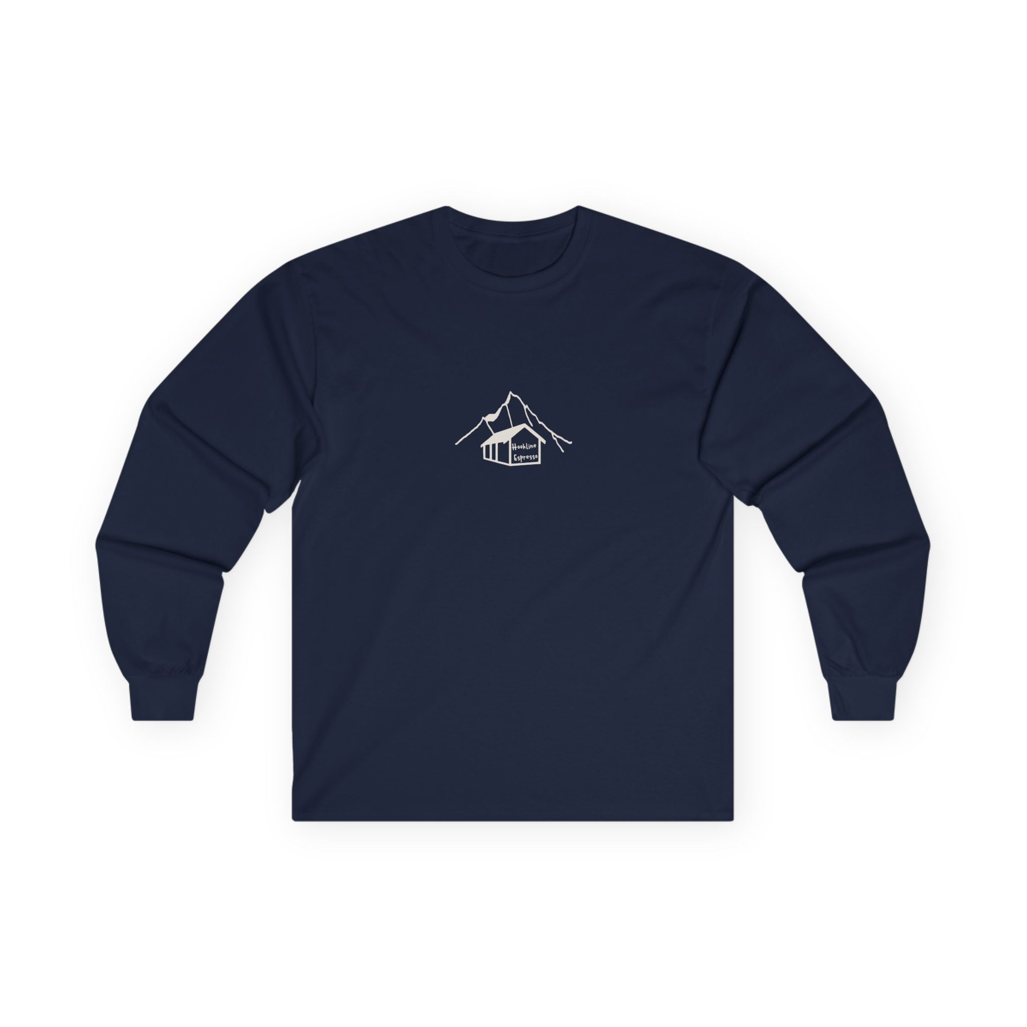 Hookline Espresso — Long Sleeve Tee