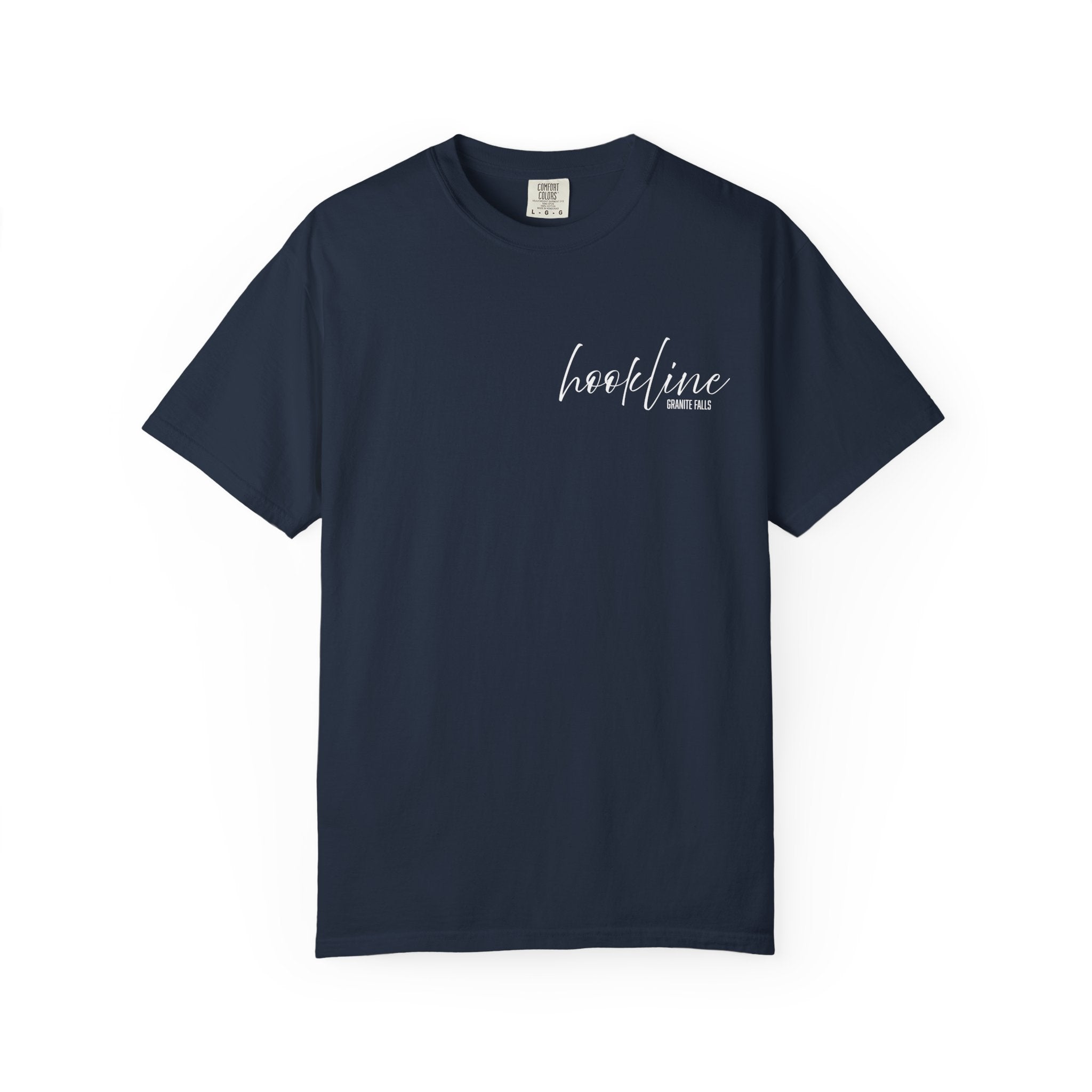 Hookline White Font T-shirt