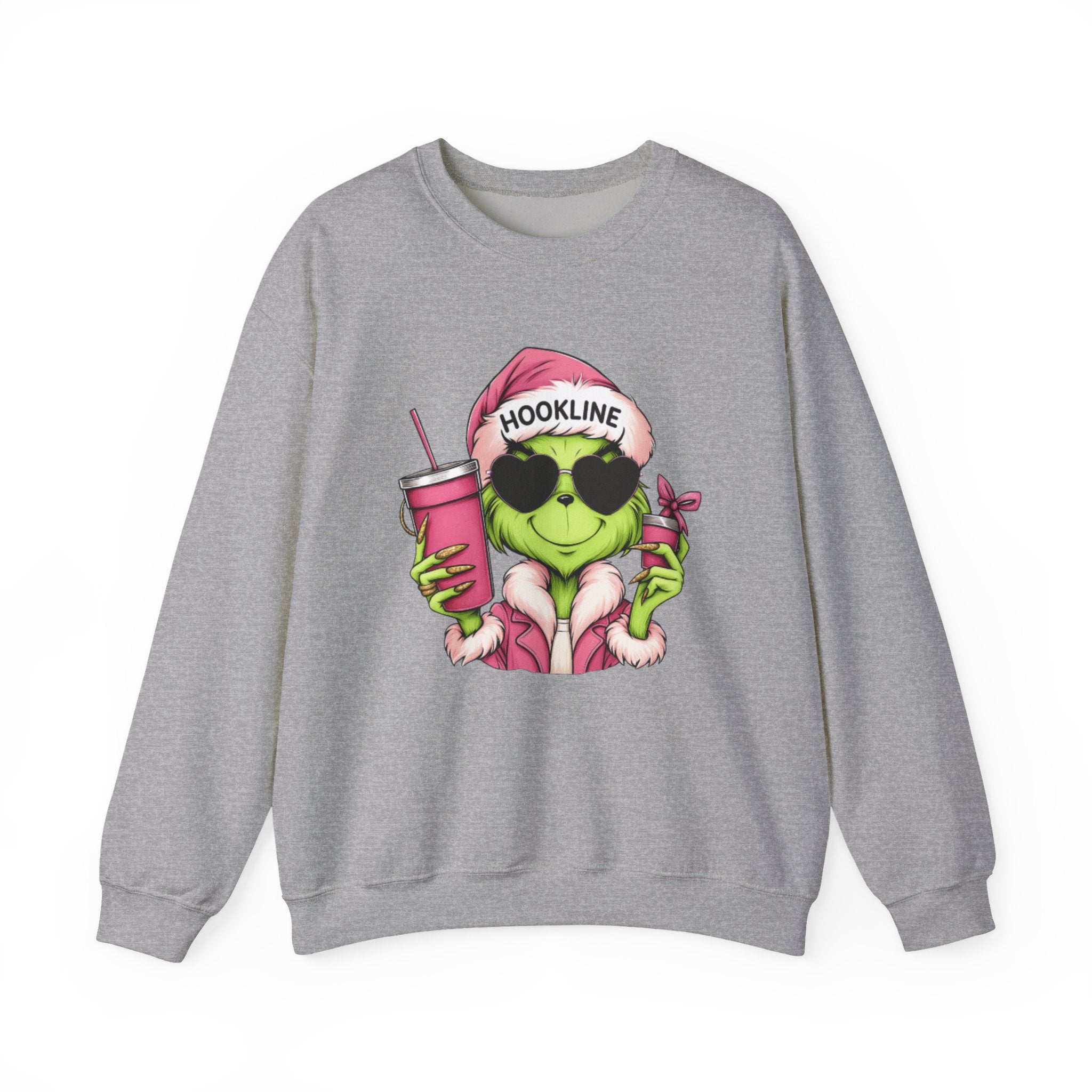 Grinch Santa Hookline Sweatshirt