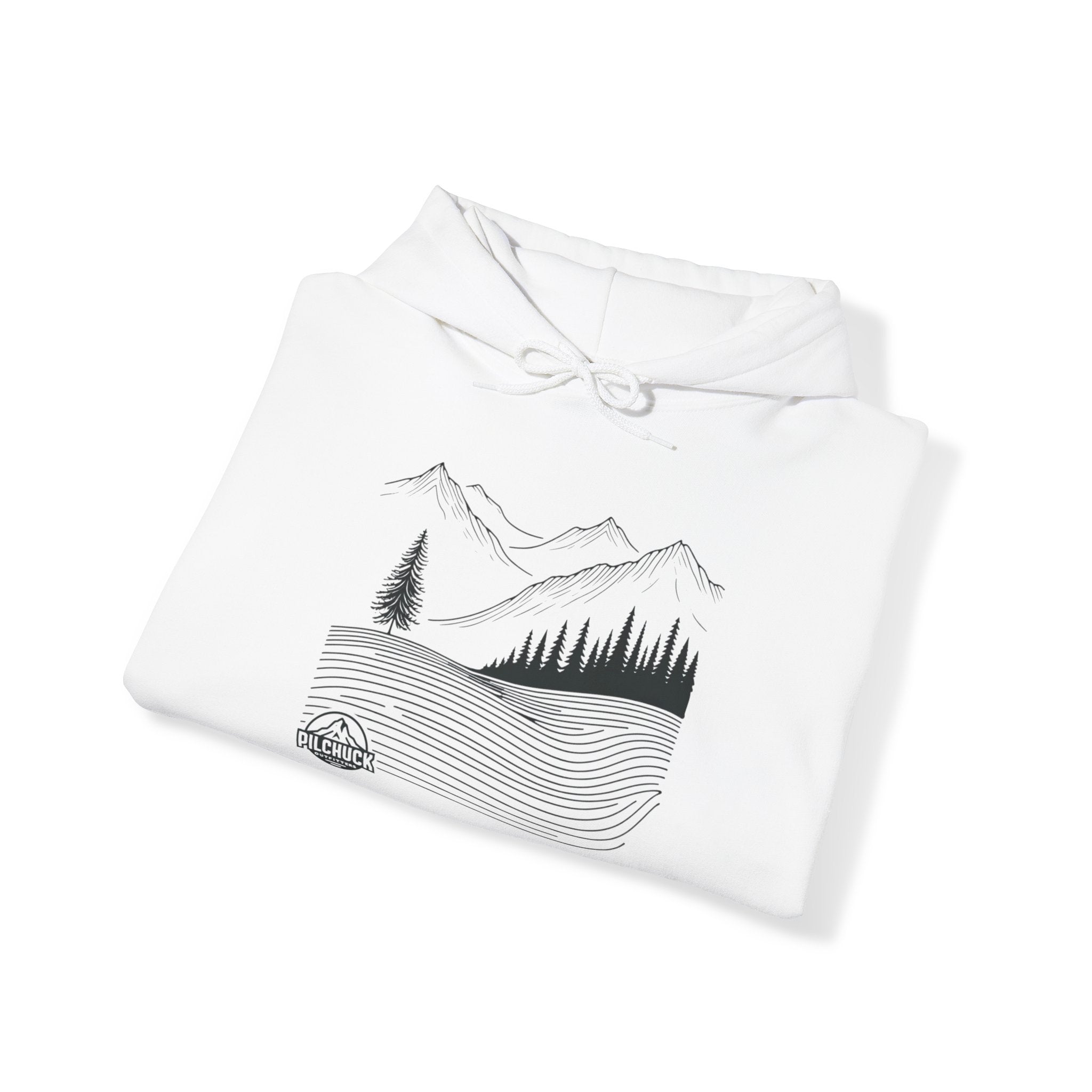Majestic Mountain Lines Hooded Sweatshirt