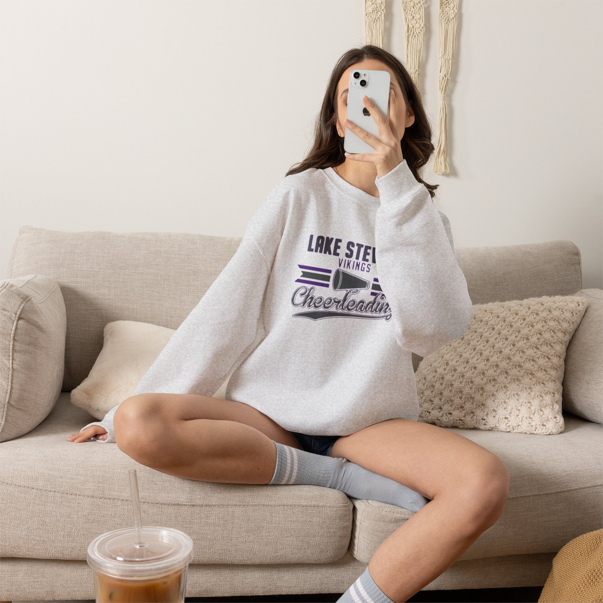 Lake Stevens Vikings Cheerleading Crewneck Sweatshirt