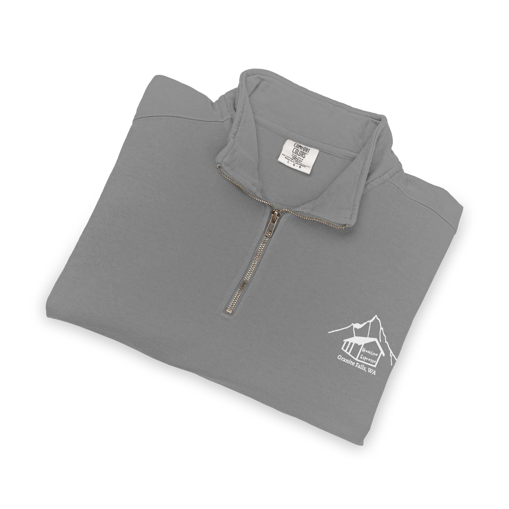 Quarter-Zip Sweatshirt — Hookline Espresso