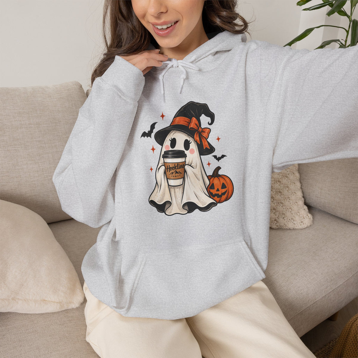 Cute Ghost Hookline Hoodie