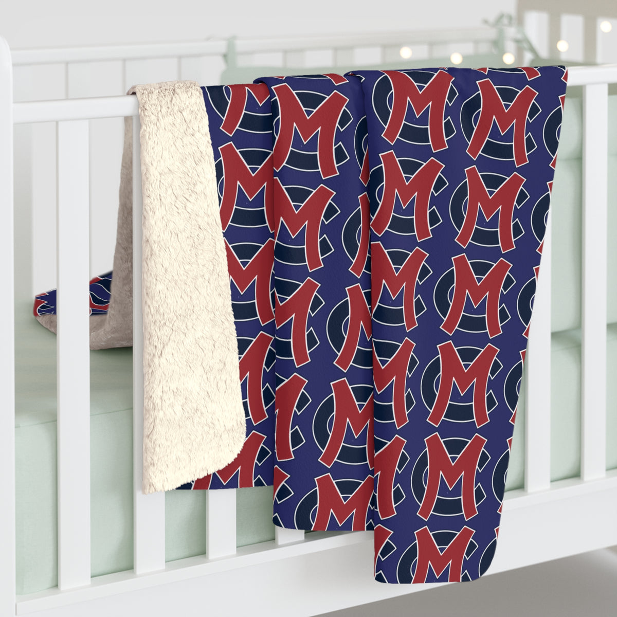 Cascade Softball Sherpa Fleece Blanket