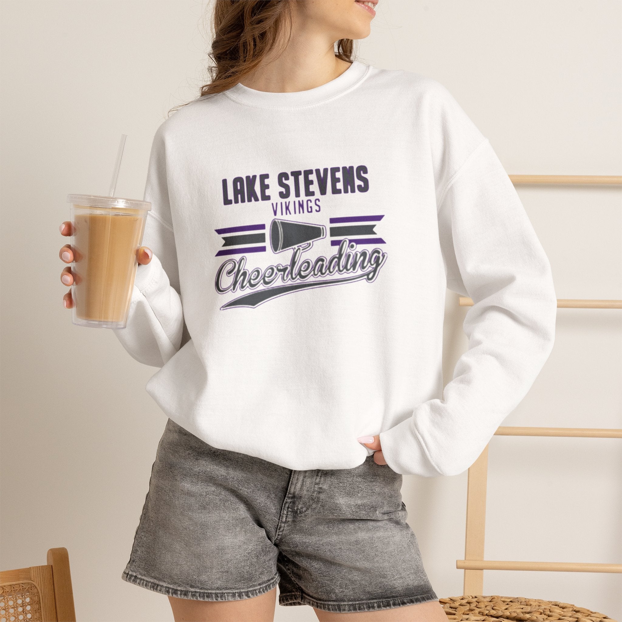 Lake Stevens Vikings Cheerleading Crewneck Sweatshirt