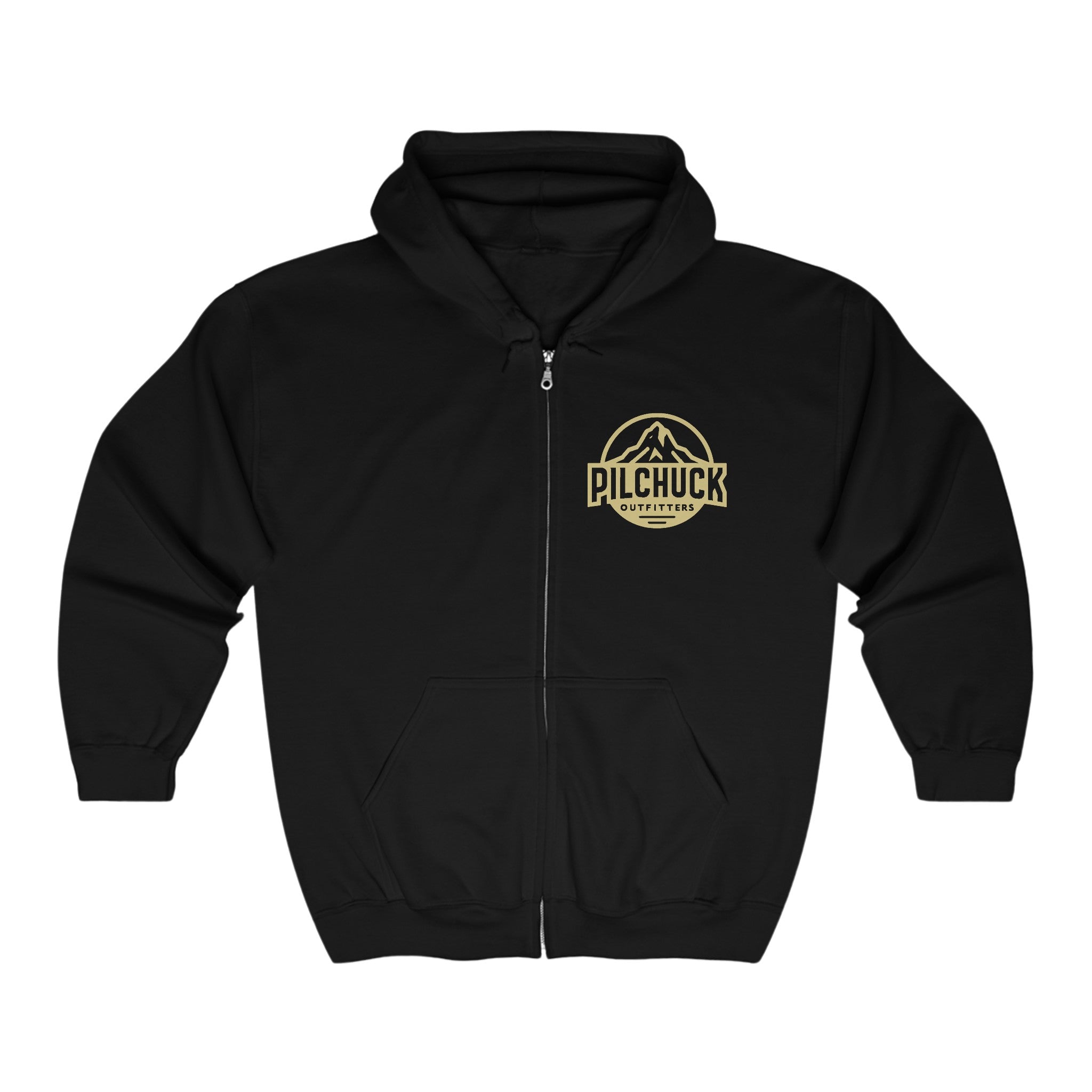 Gold Pilchuck Outfitters Classic Unisex Heavy Blend Full Zip Hooded Sweatshirt
