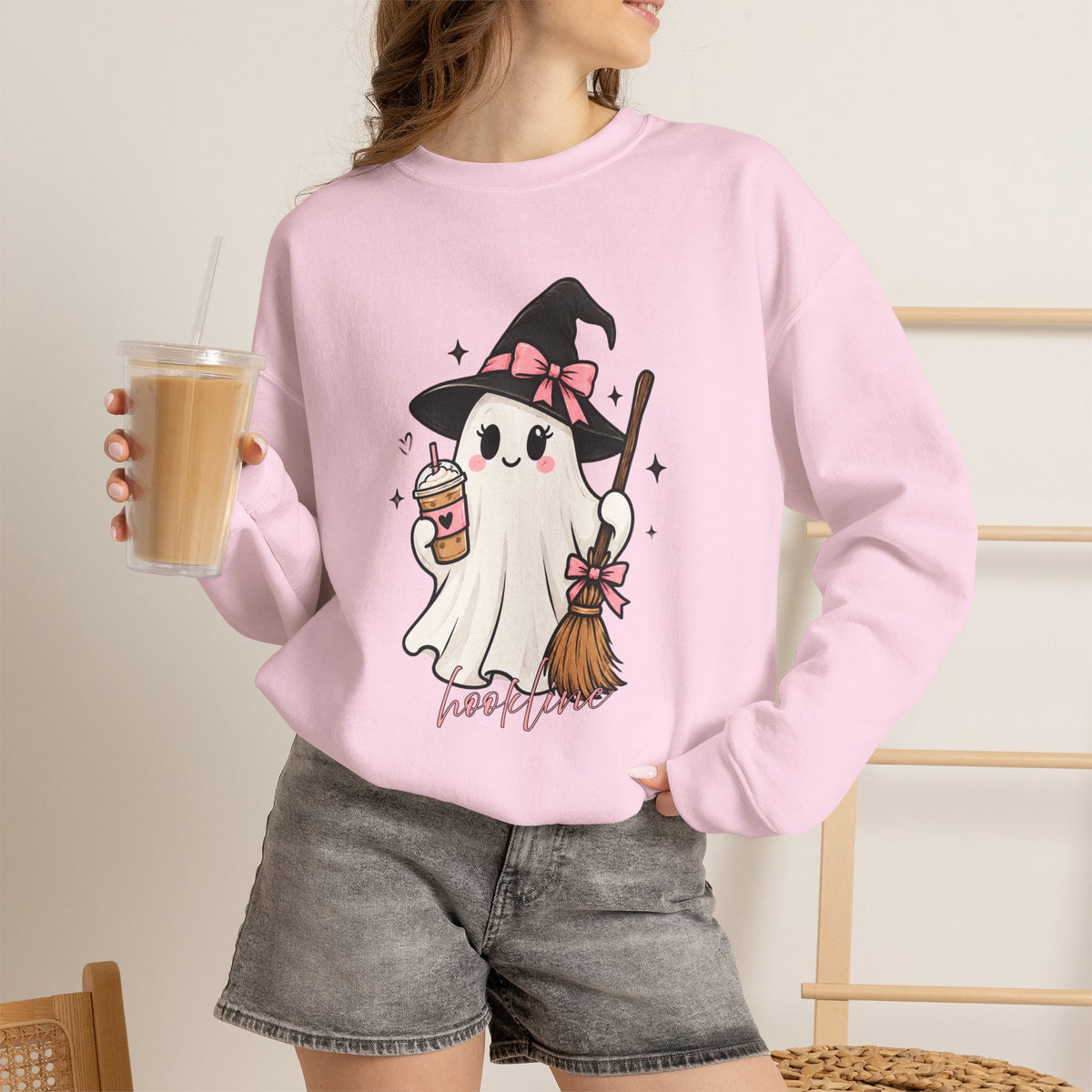 Cute Witch Ghost Sweatshirt – Hookline
