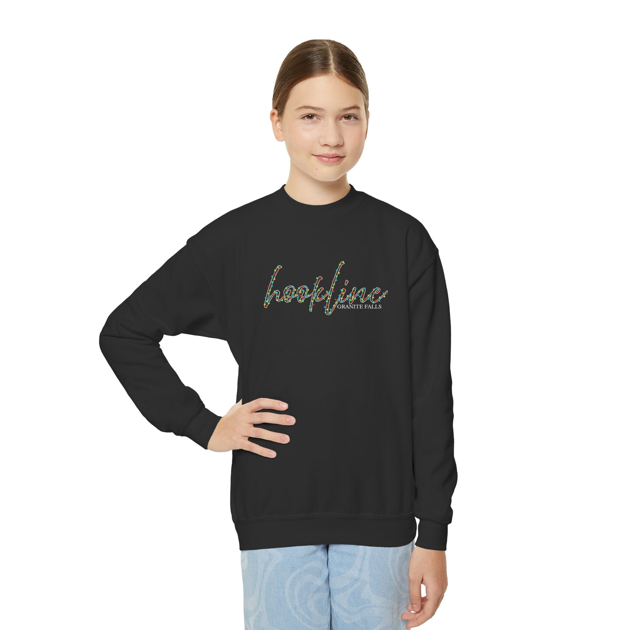 Youth Hookline Christmas Lights Sweatshirt