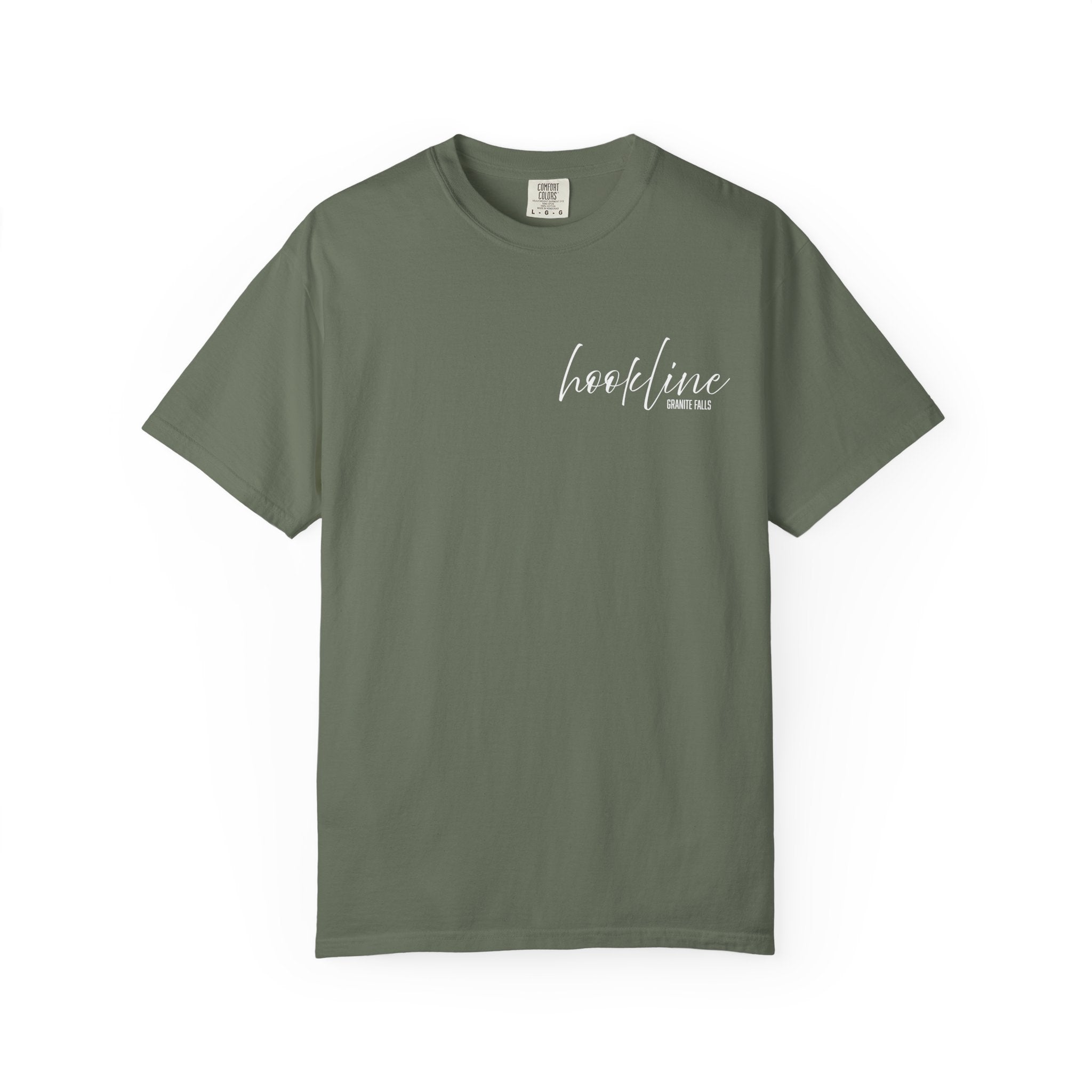 Hookline White Font T-shirt