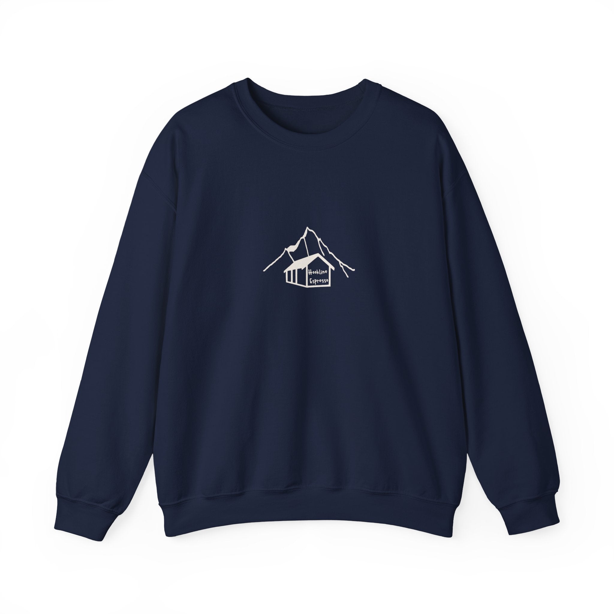 Hookline Espresso — Crewneck Sweatshirt
