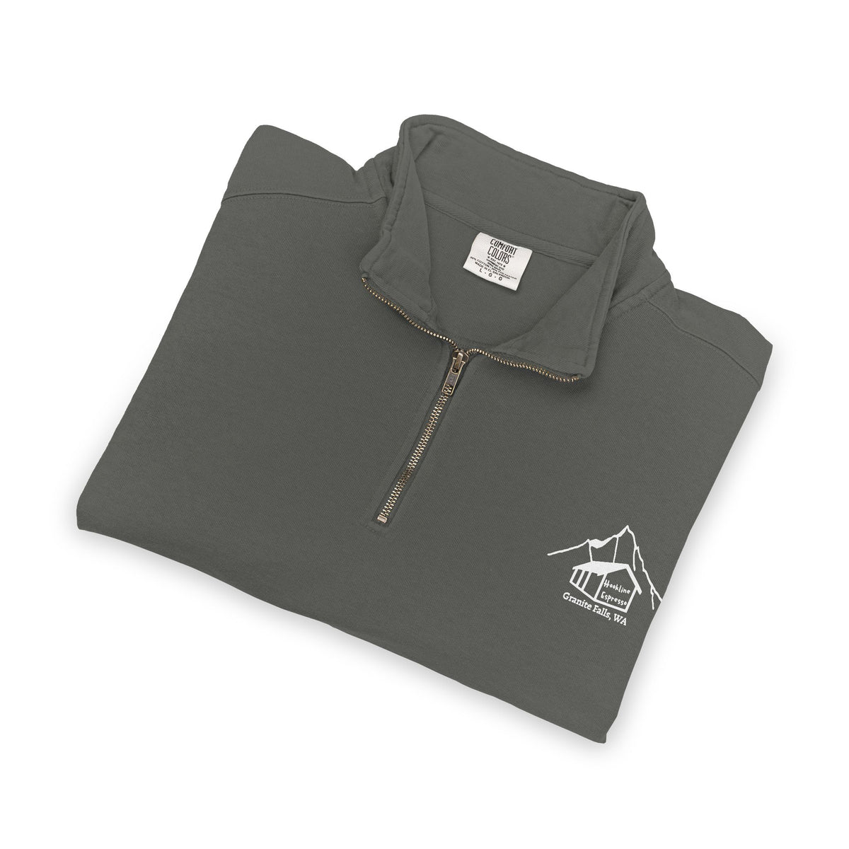 Quarter-Zip Sweatshirt — Hookline Espresso