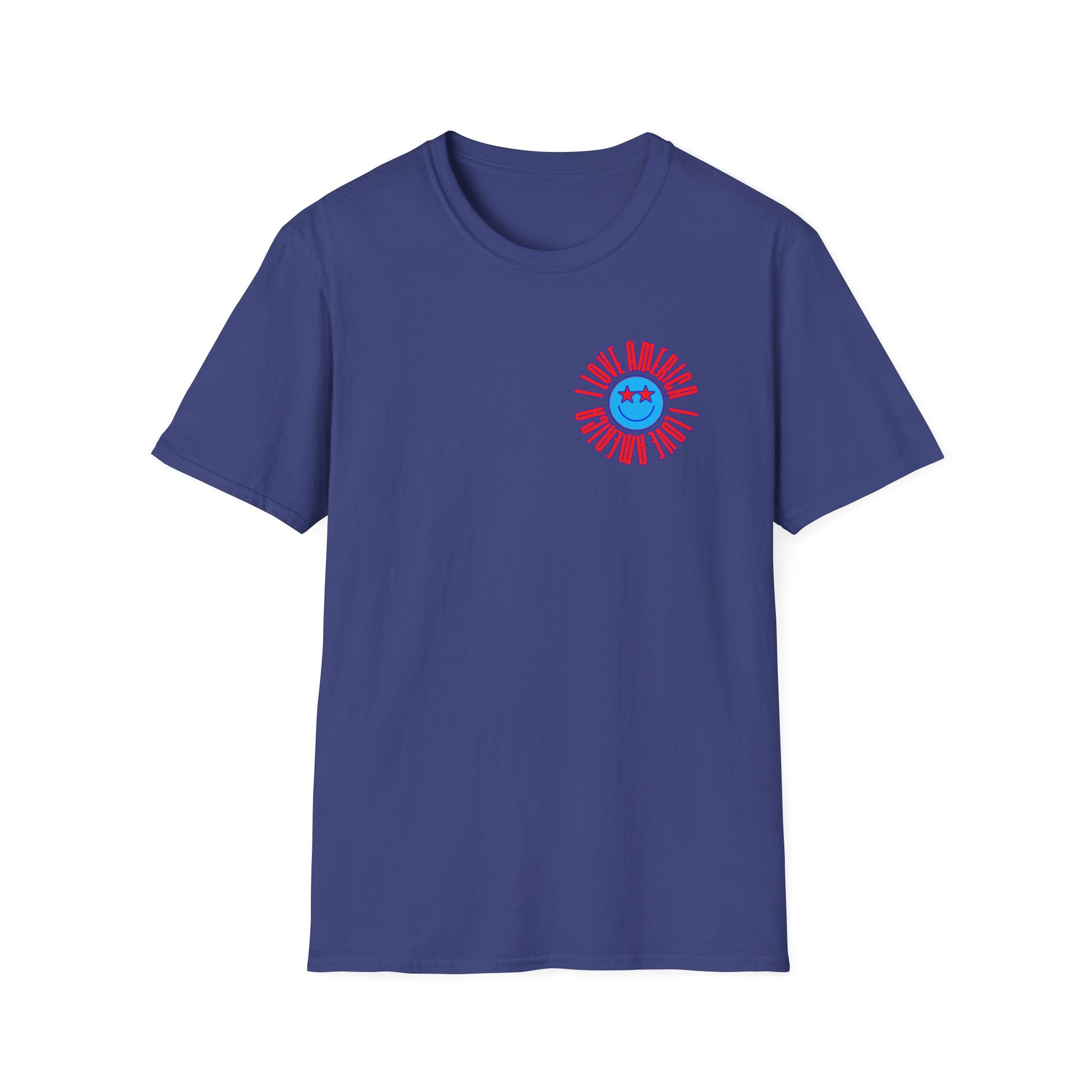 I Love America Smiley Face T-Shirt