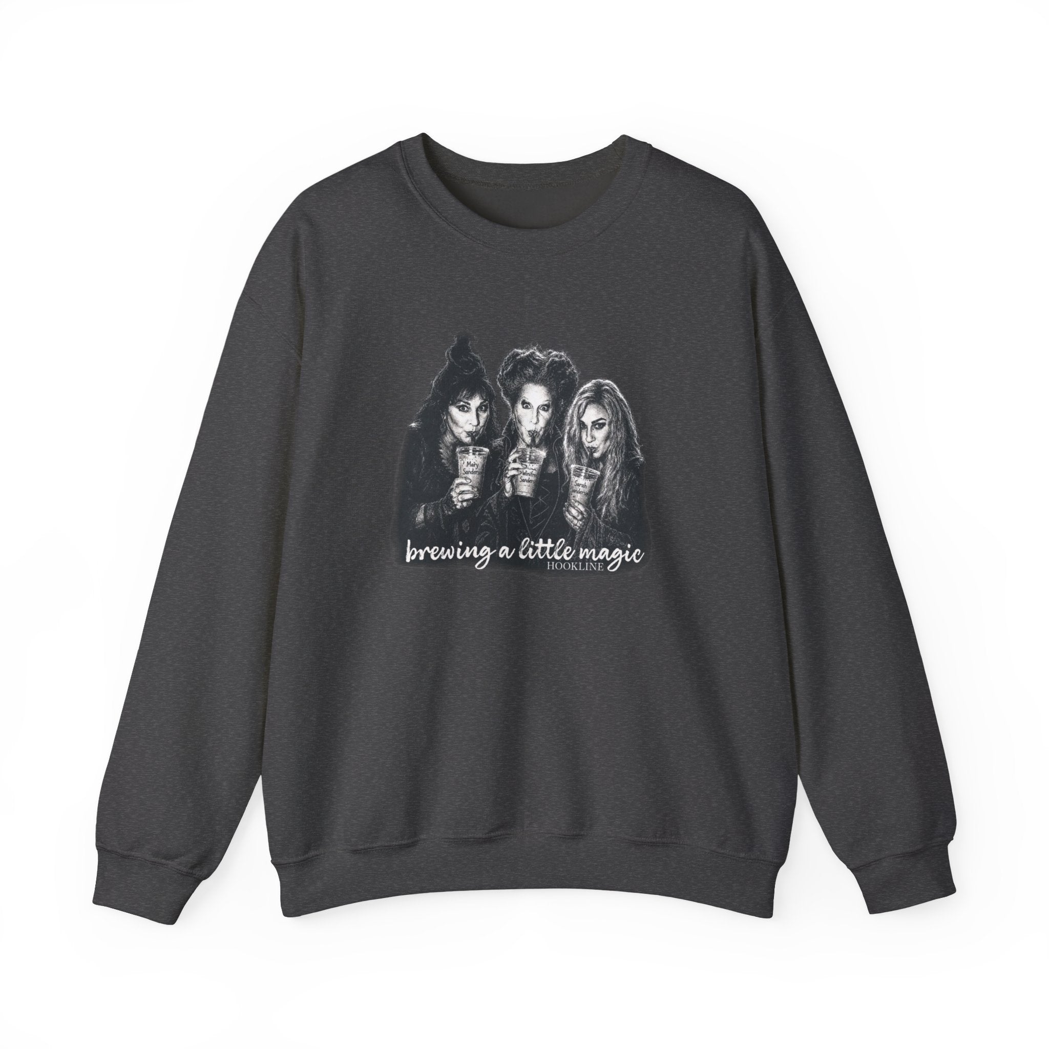 Witch Sisters Sweatshirt — "Brewing a Little Magic" Cozy Crewneck