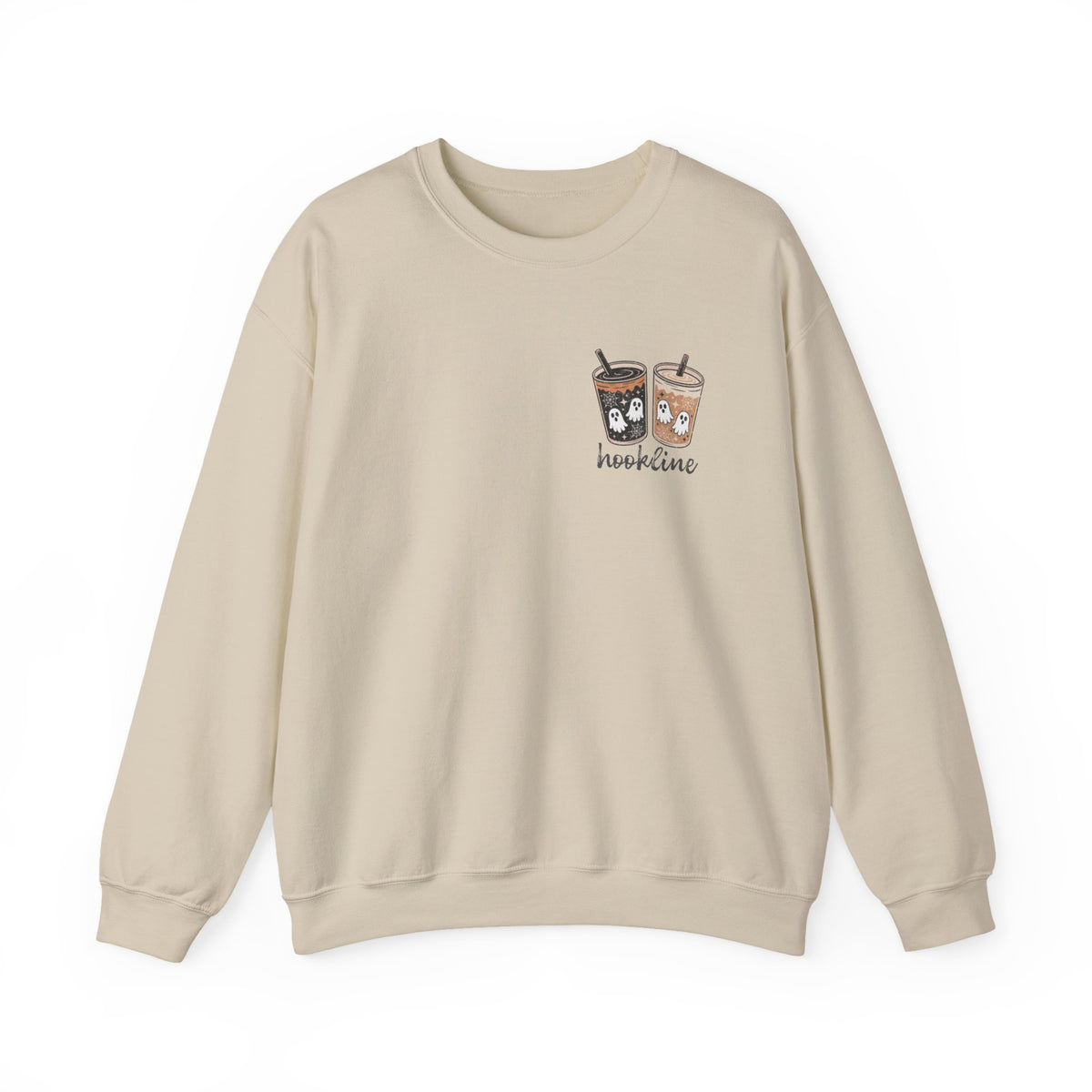 Hookline Sweatshirt — Cute Spooky Iced Coffee