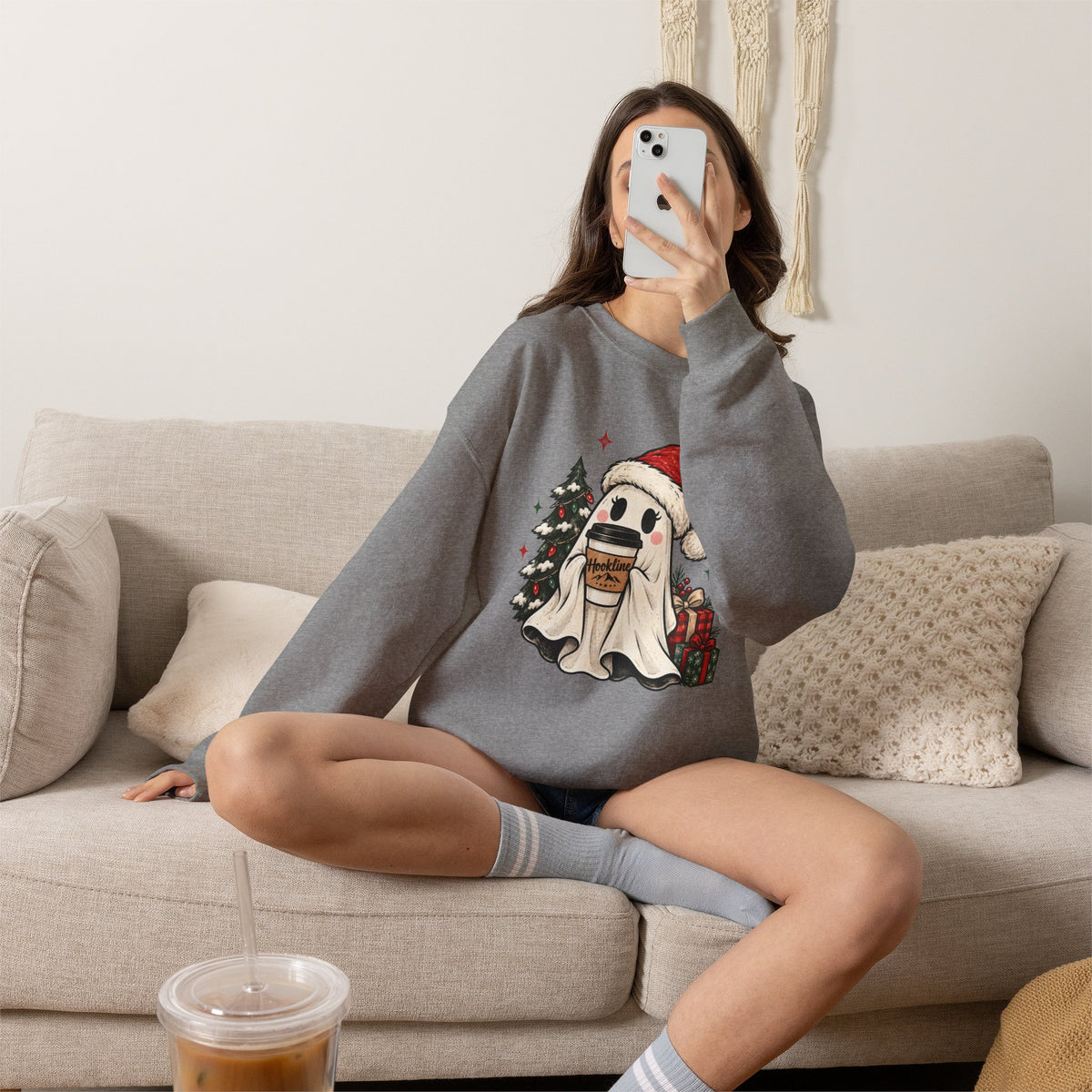Santa Ghost Hookline Sweatshirt