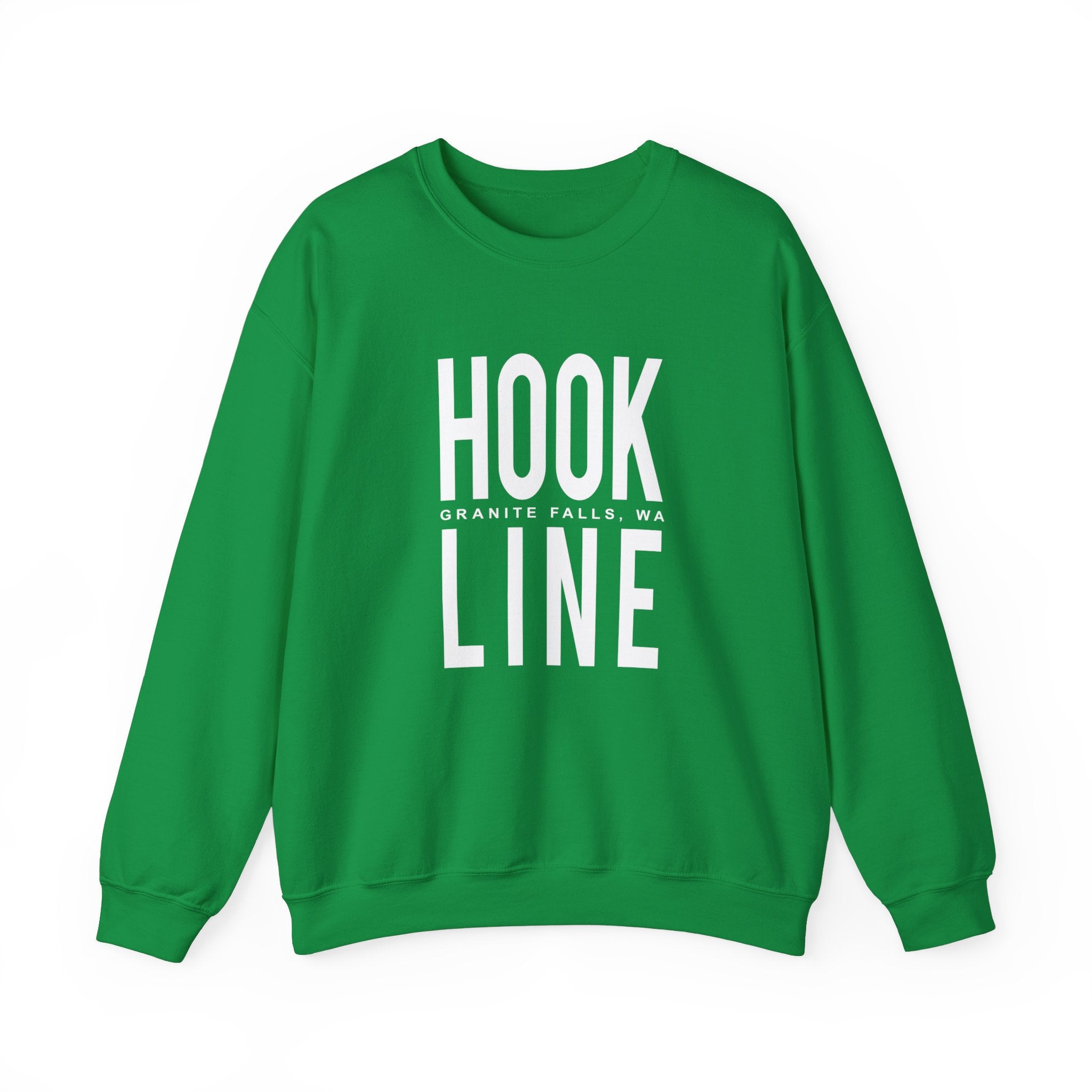 Hookline Big Text Unisex Heavy Blend™ Crewneck Sweatshirt