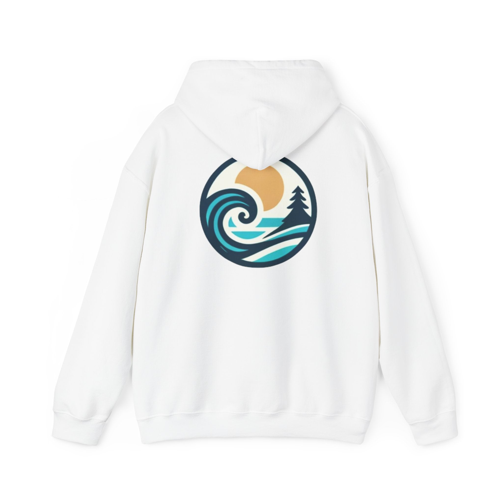 Circle Wave PNW Icon Unisex Heavy Blend Hooded Sweatshirt