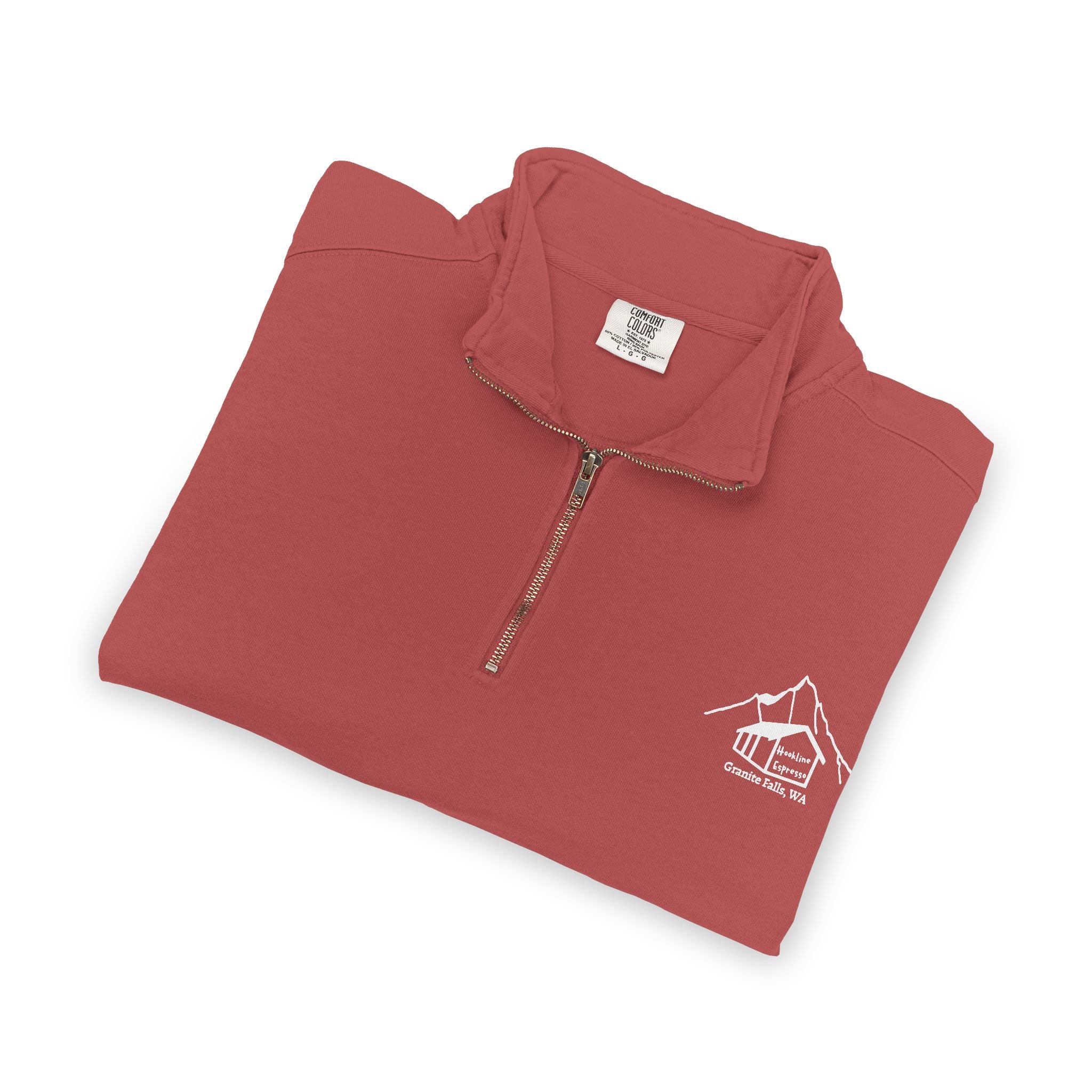 Quarter-Zip Sweatshirt — Hookline Espresso