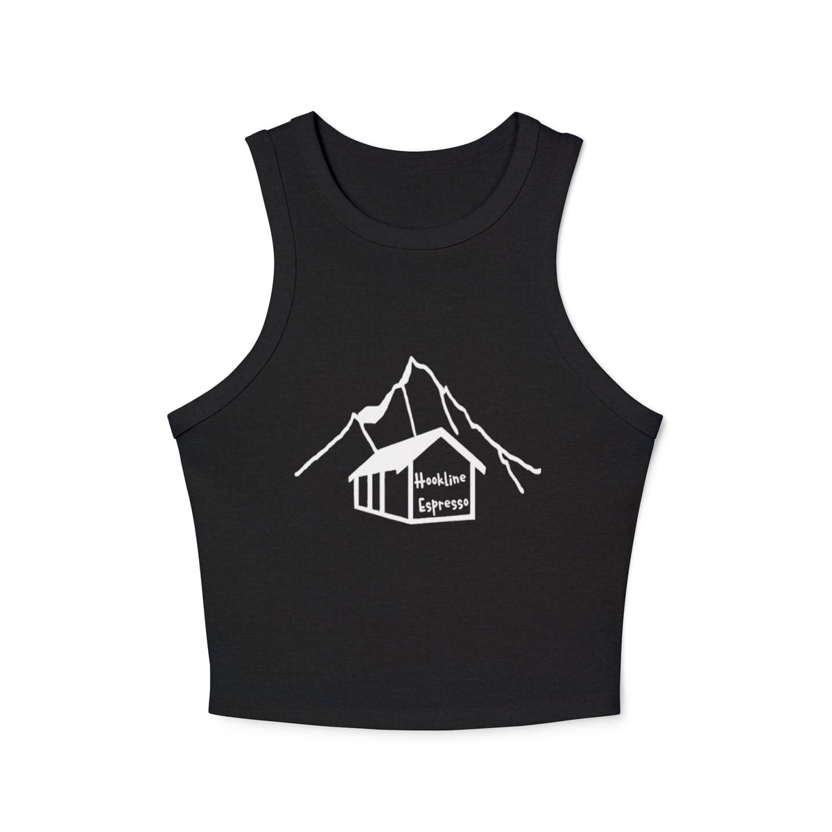 Hookline Espresso Racer Tank Top for Women