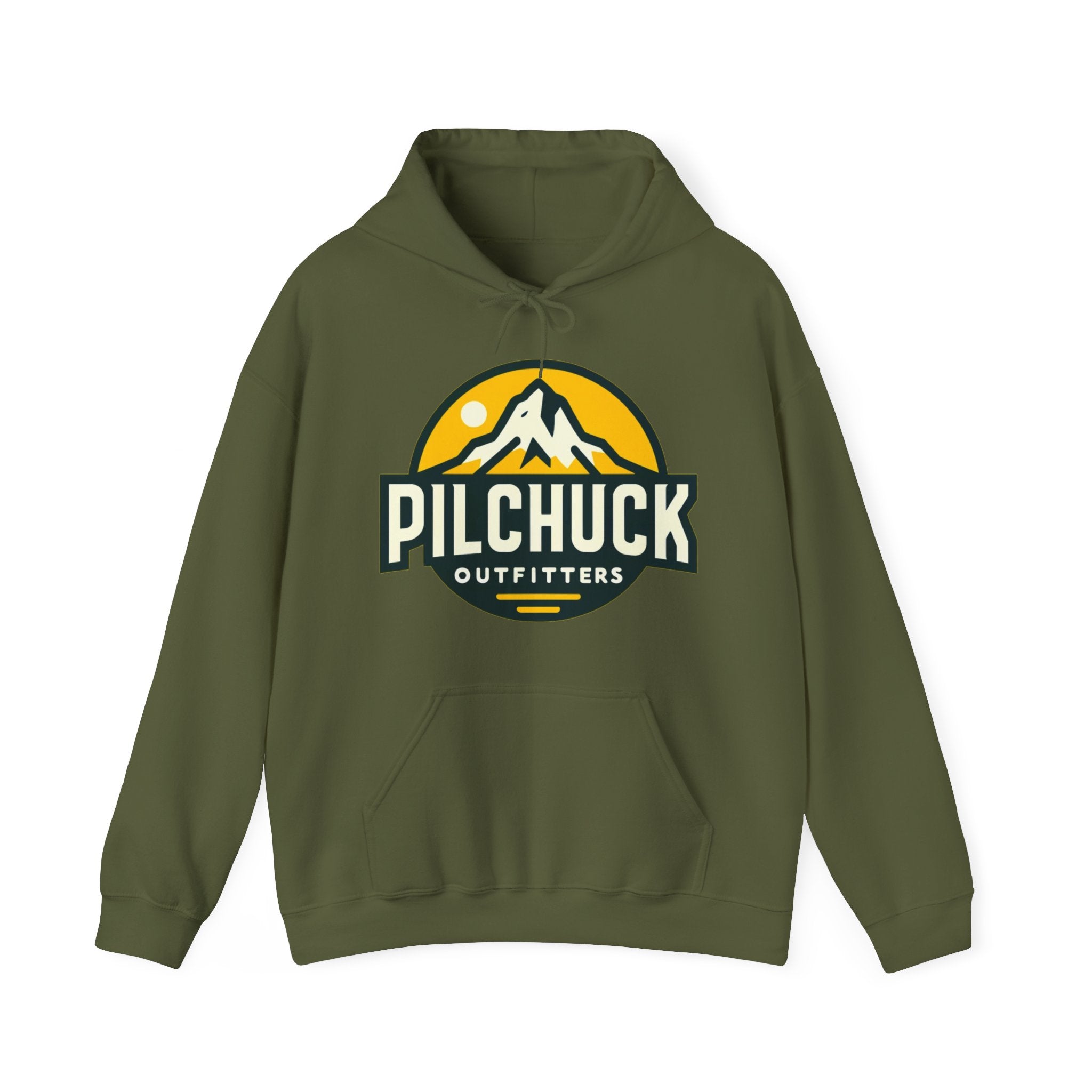 Classic Big Logo Pilchuck Outfitters Unisex Heavy Blend Hooded Sweatshirt