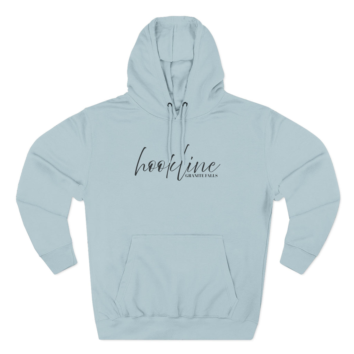 Hoodie — 'Hookline' Minimal Script Fleece Hoodie