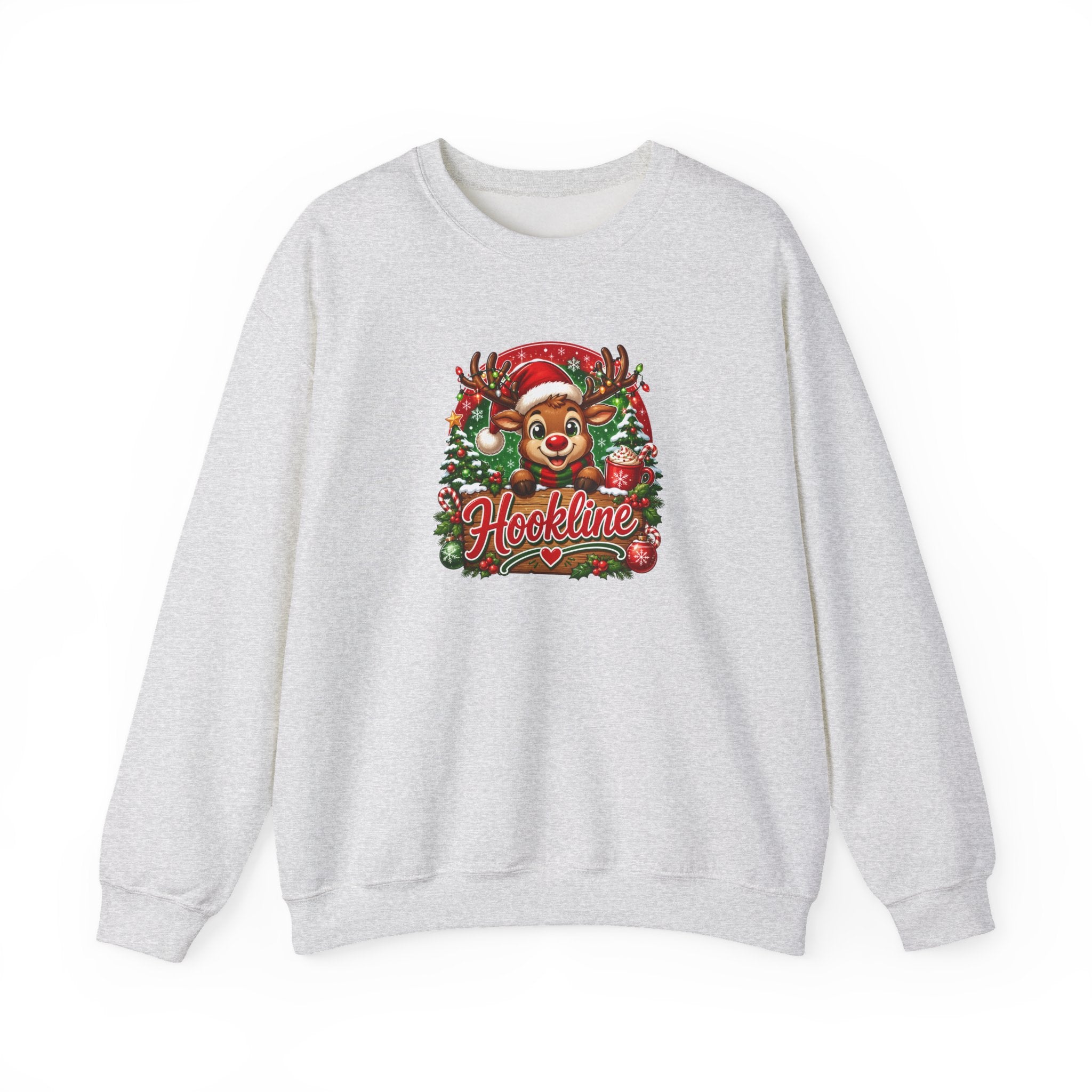Reindeer Hookline Crewneck Sweatshirt — 2026