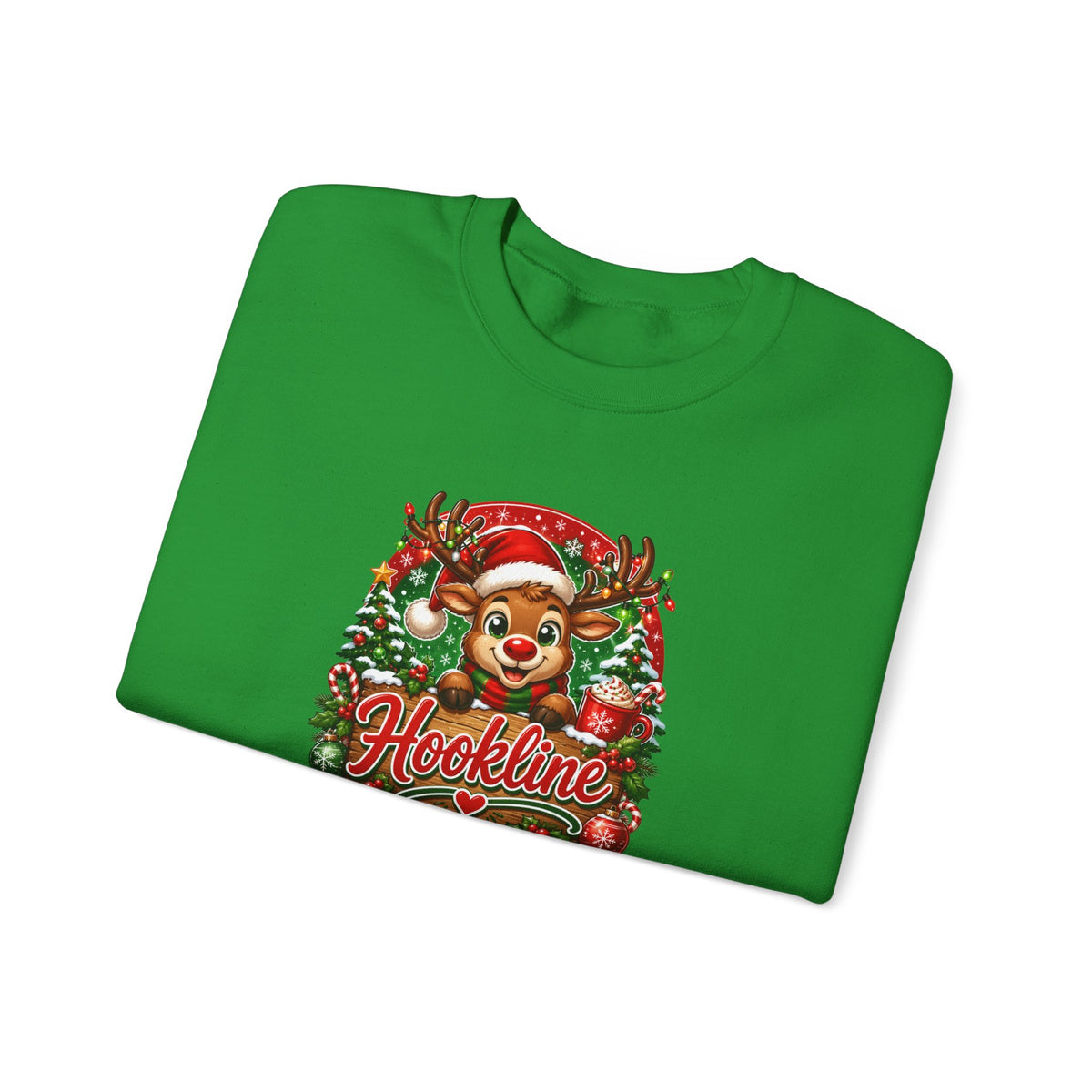 Reindeer Hookline Crewneck Sweatshirt — 2026