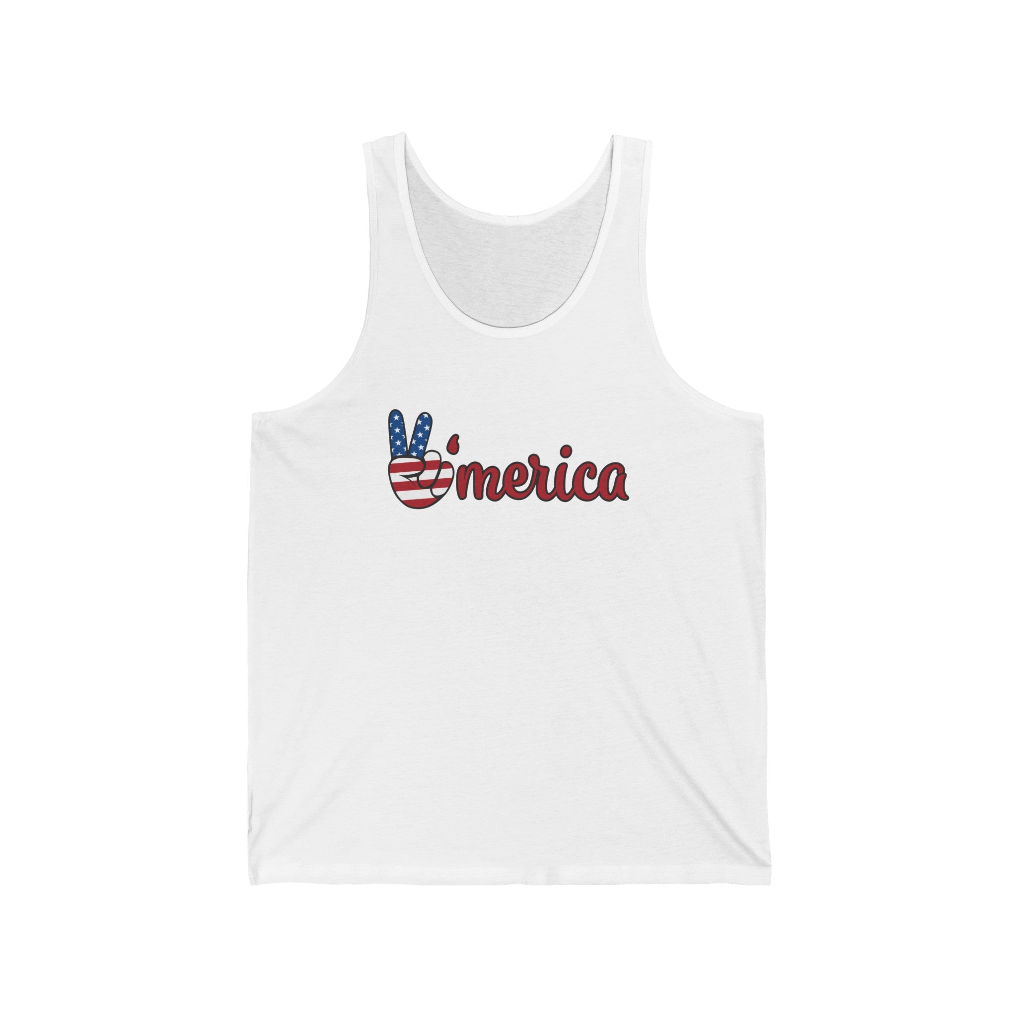 America Peace Sign Tank Top