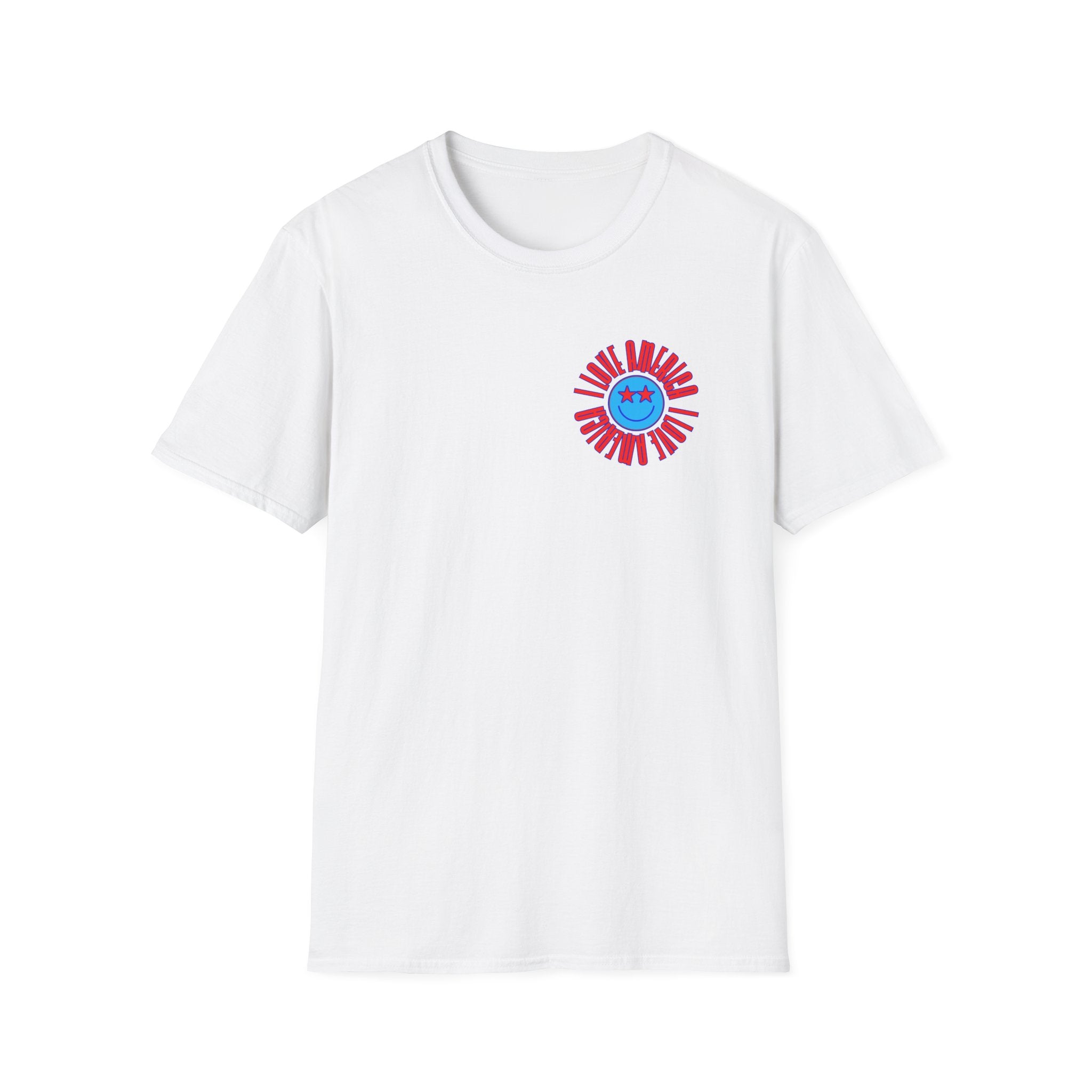 I Love America Smiley Face T-Shirt