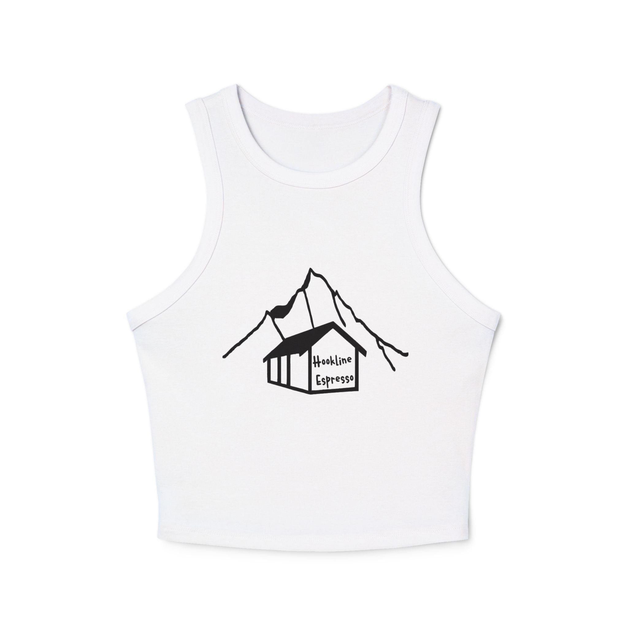 Hookline Espresso Racer Tank Top for Women
