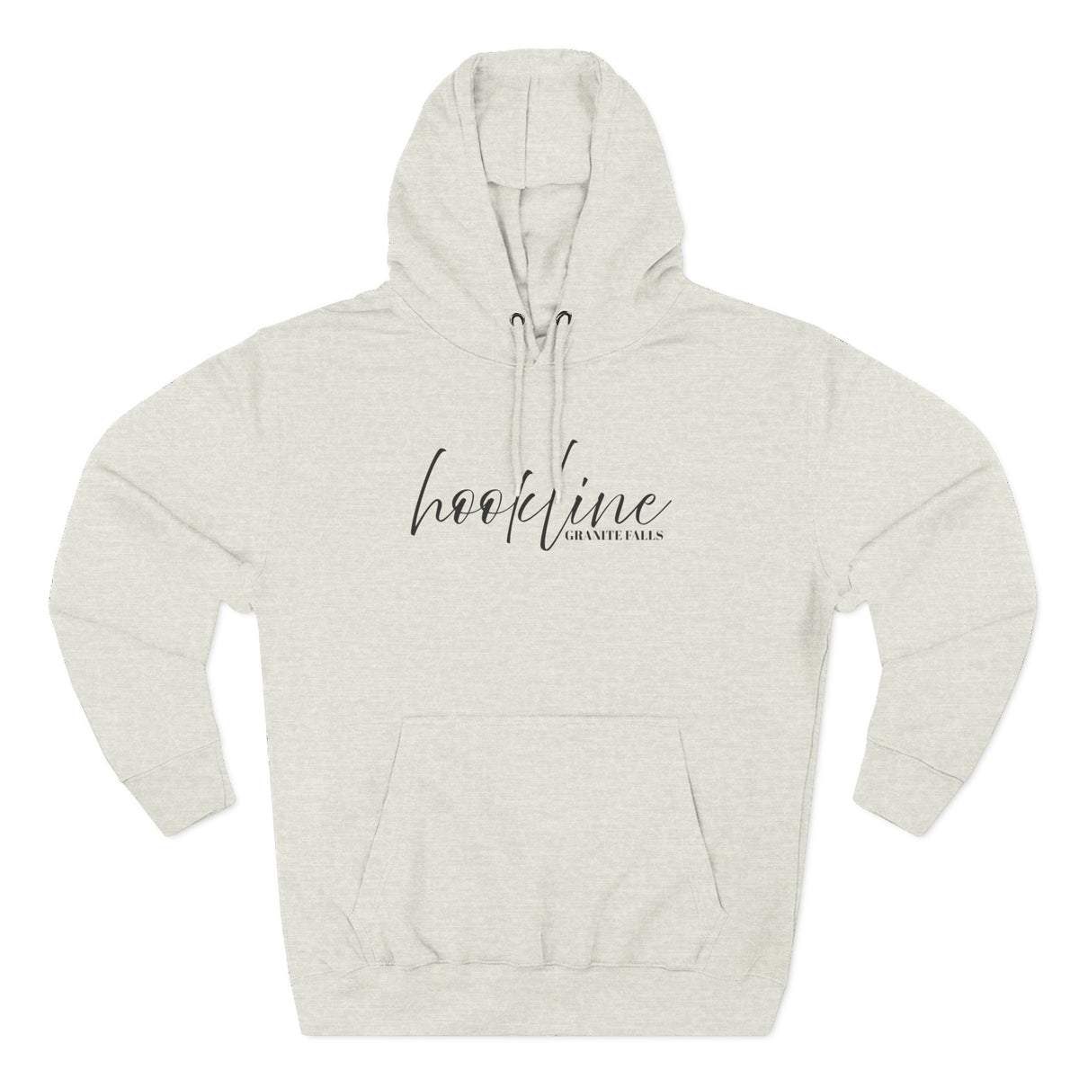 Hoodie — 'Hookline' Minimal Script Fleece Hoodie
