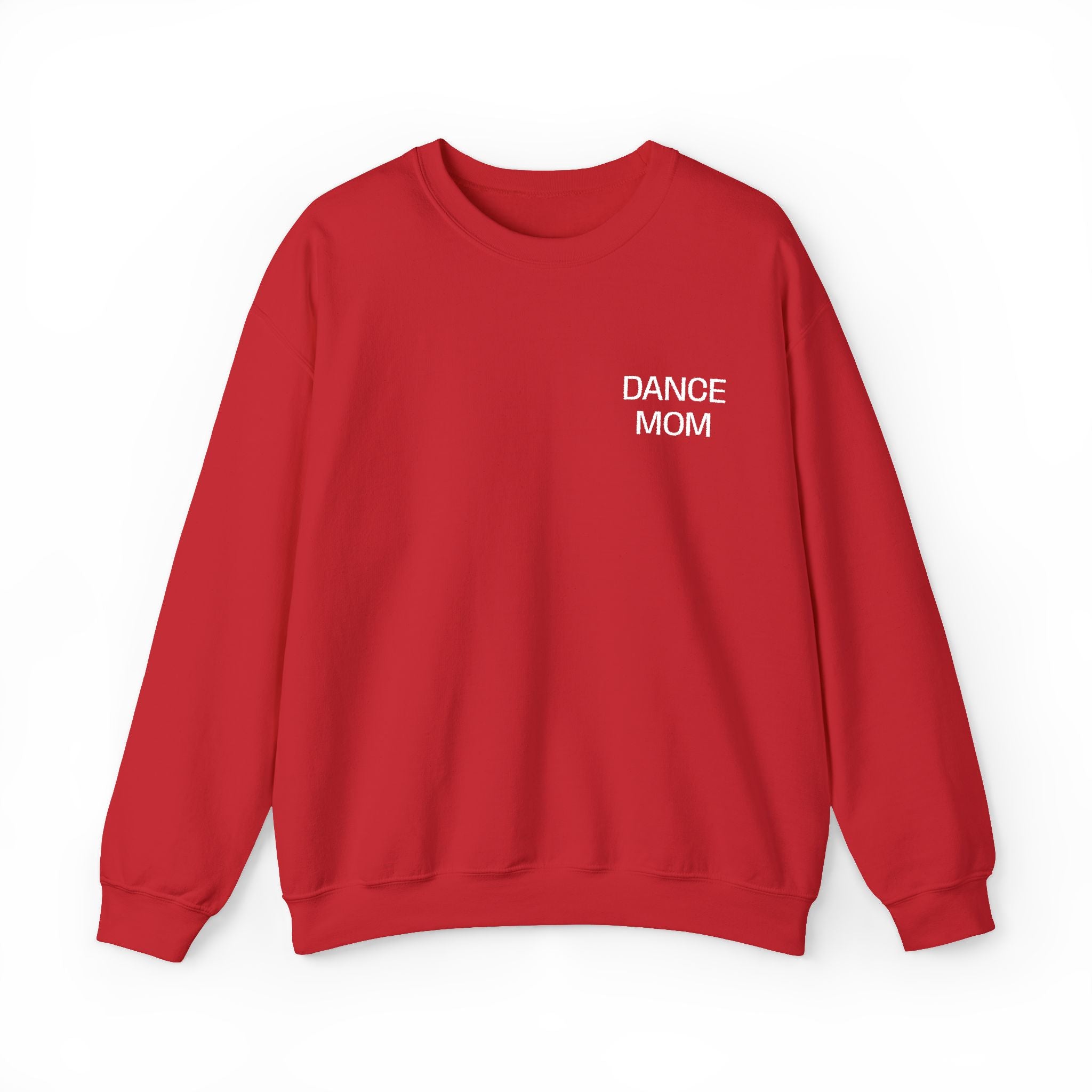 DANCE MOM White Embroidered Sweatshirt