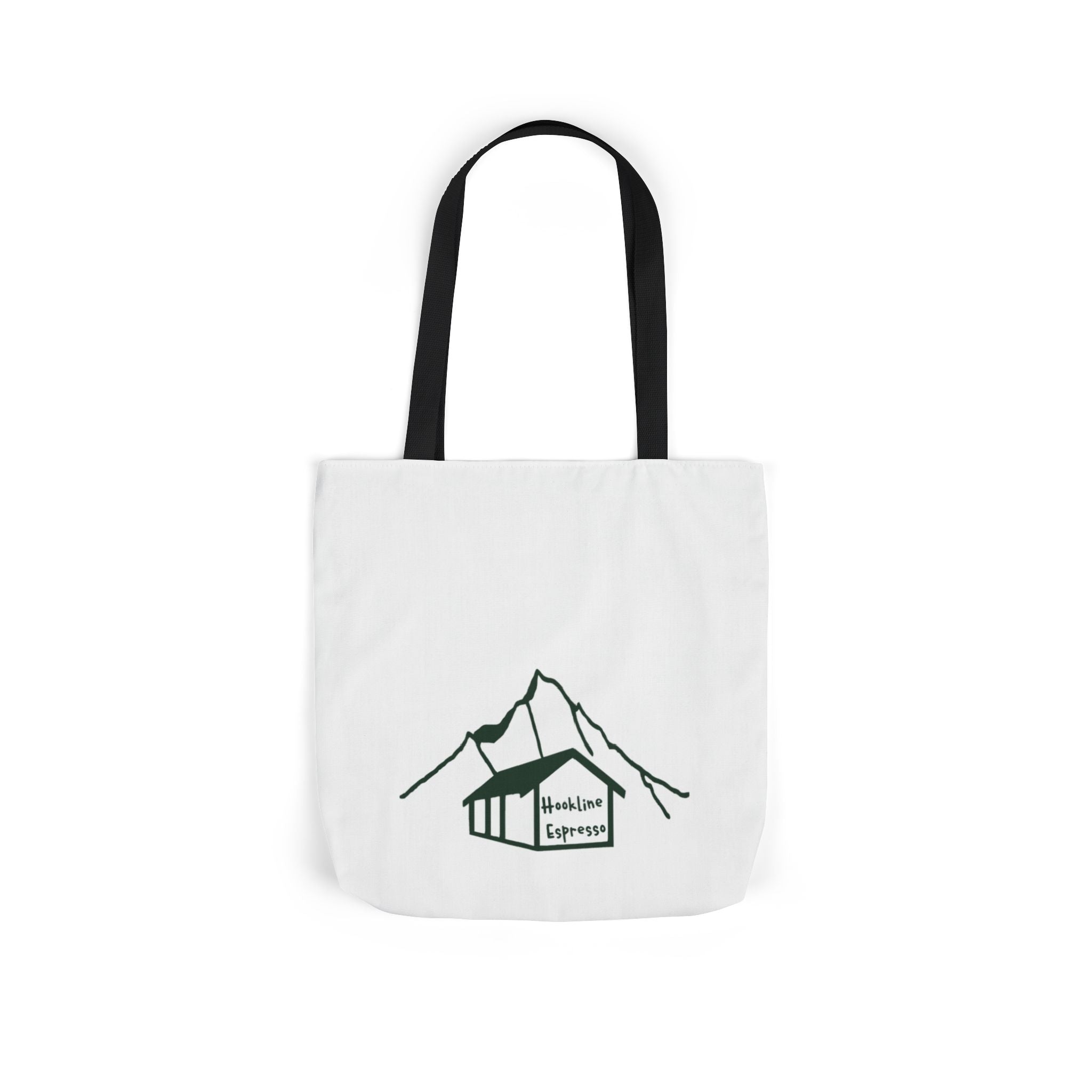 Hookline Espresso — Canvas Tote