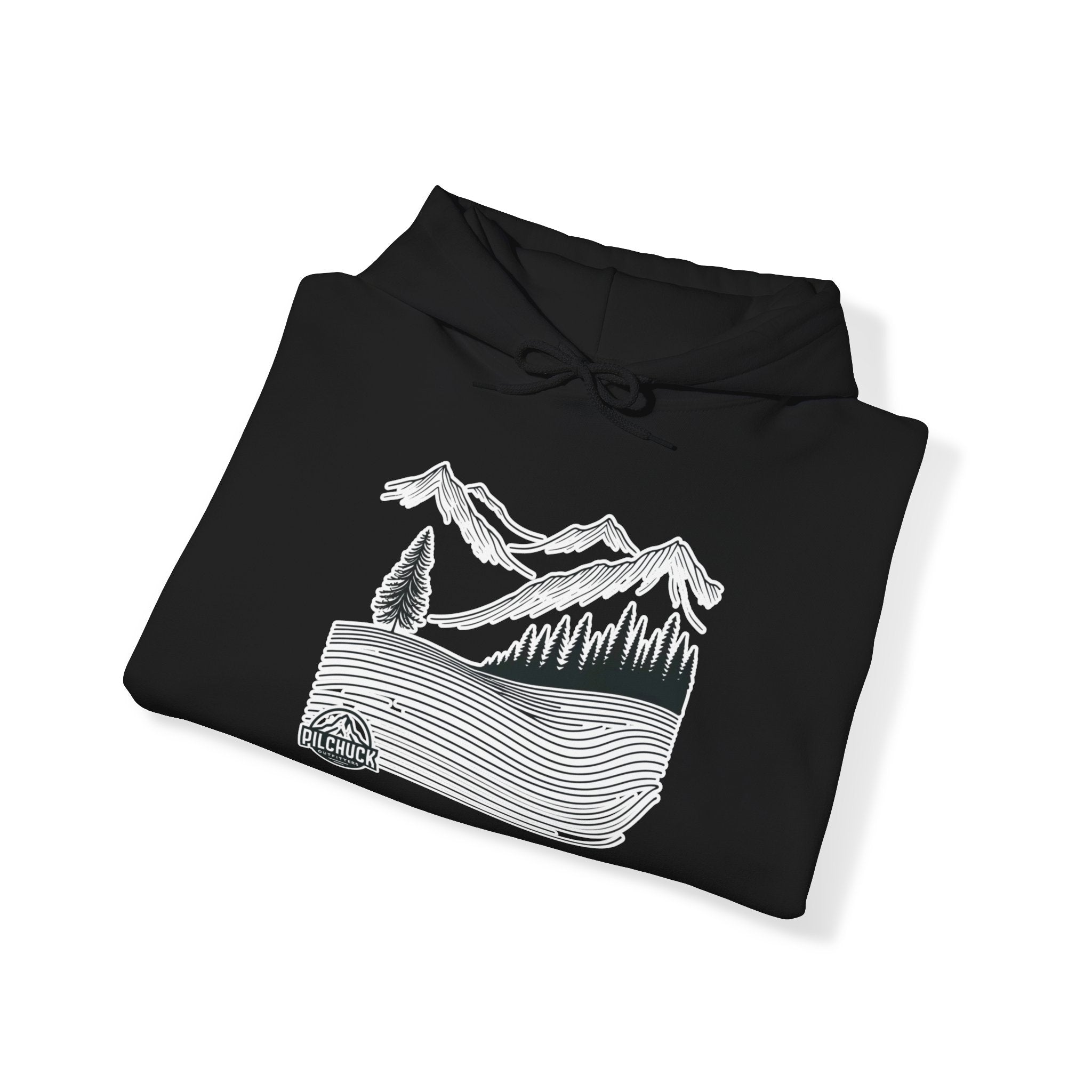 Majestic Mountain Lines Hooded Sweatshirt
