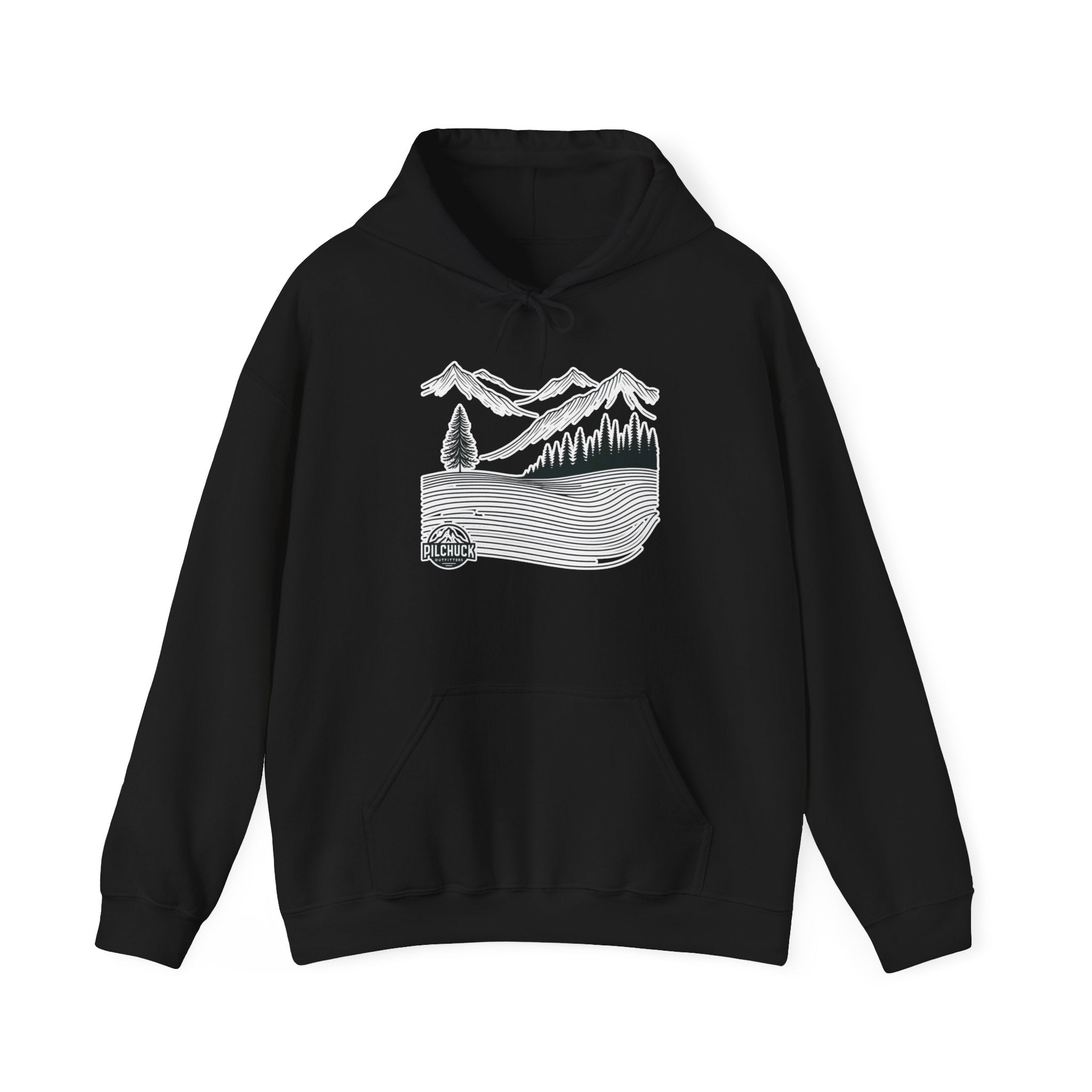 Majestic Mountain Lines Hooded Sweatshirt