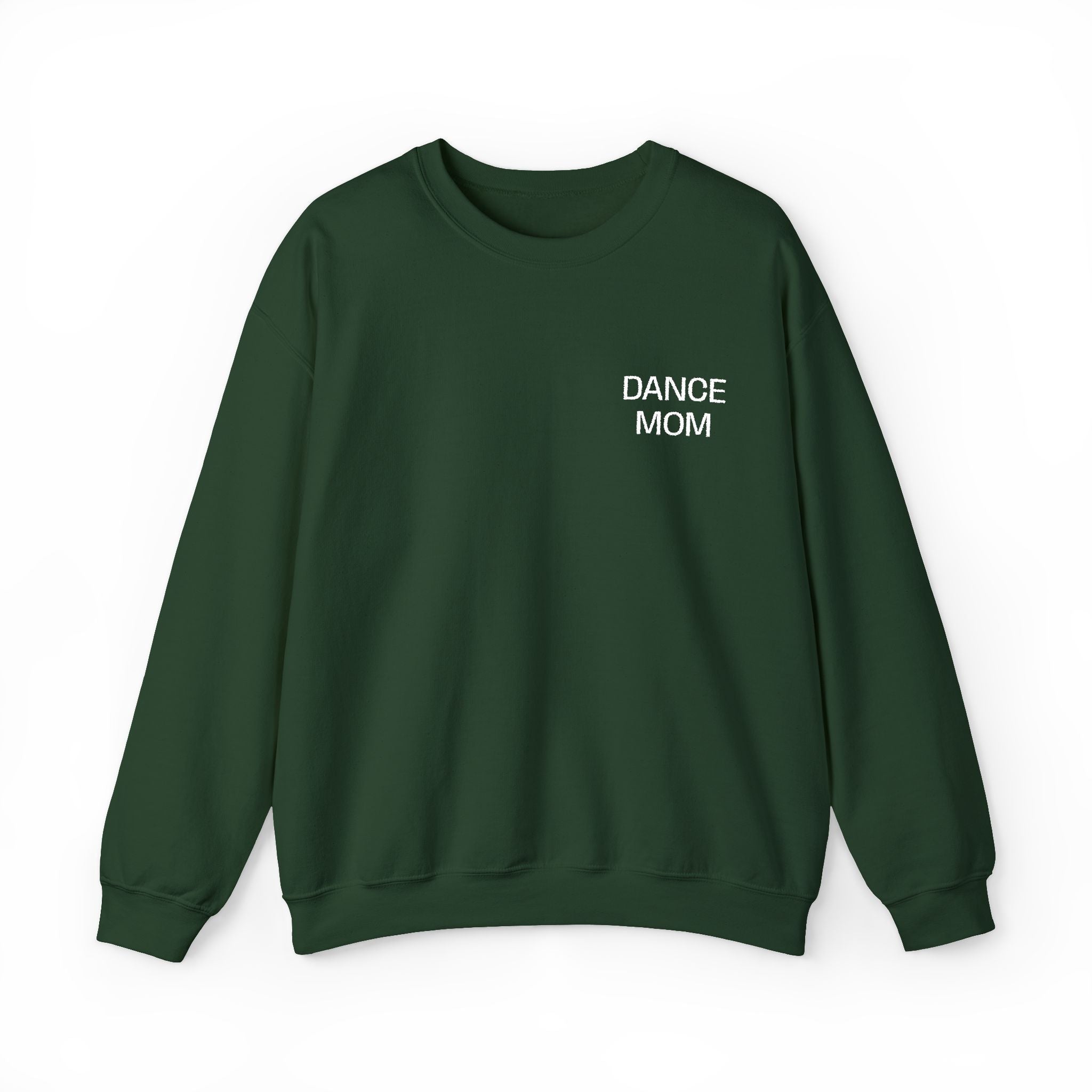 DANCE MOM White Embroidered Sweatshirt