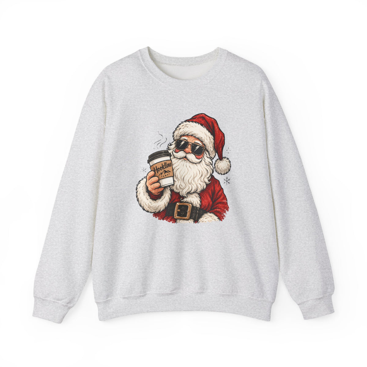 Cool Hookline Santa Christmas Sweatshirt