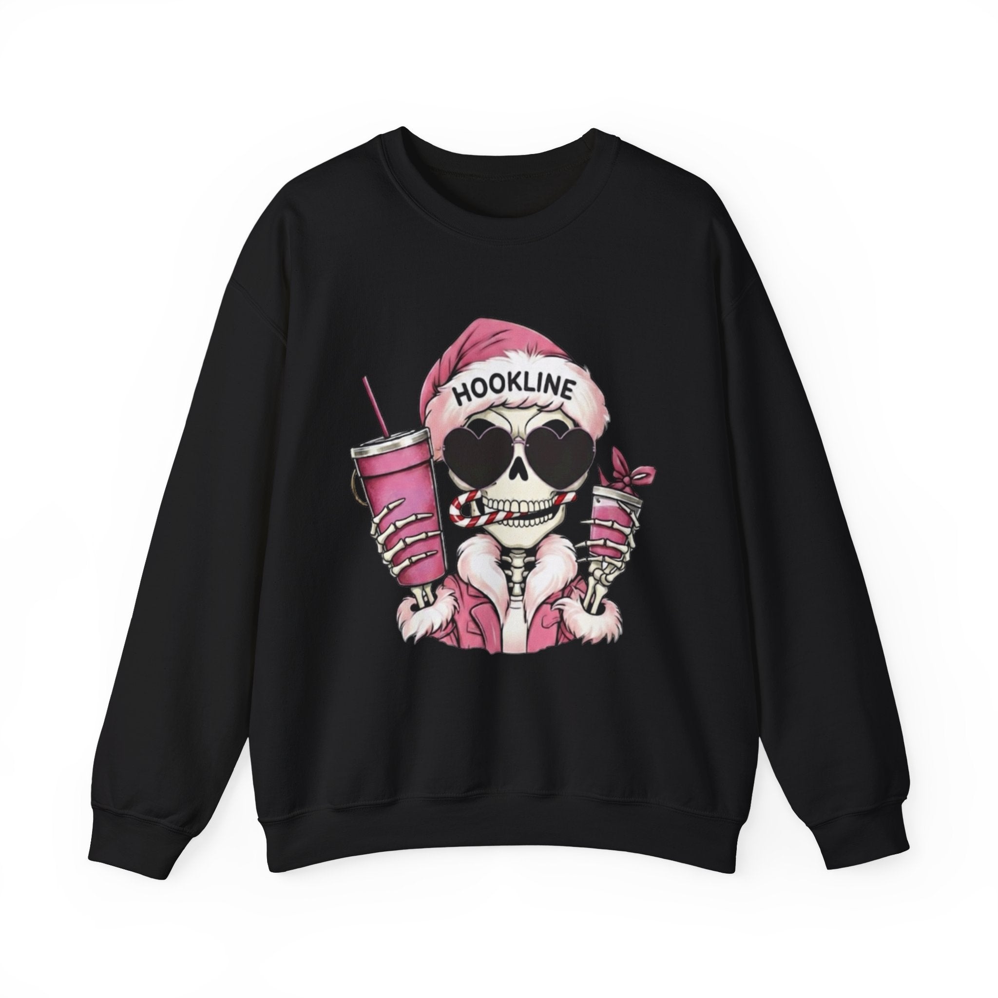 Hookline Santa Skeleton Crewneck Sweatshirt