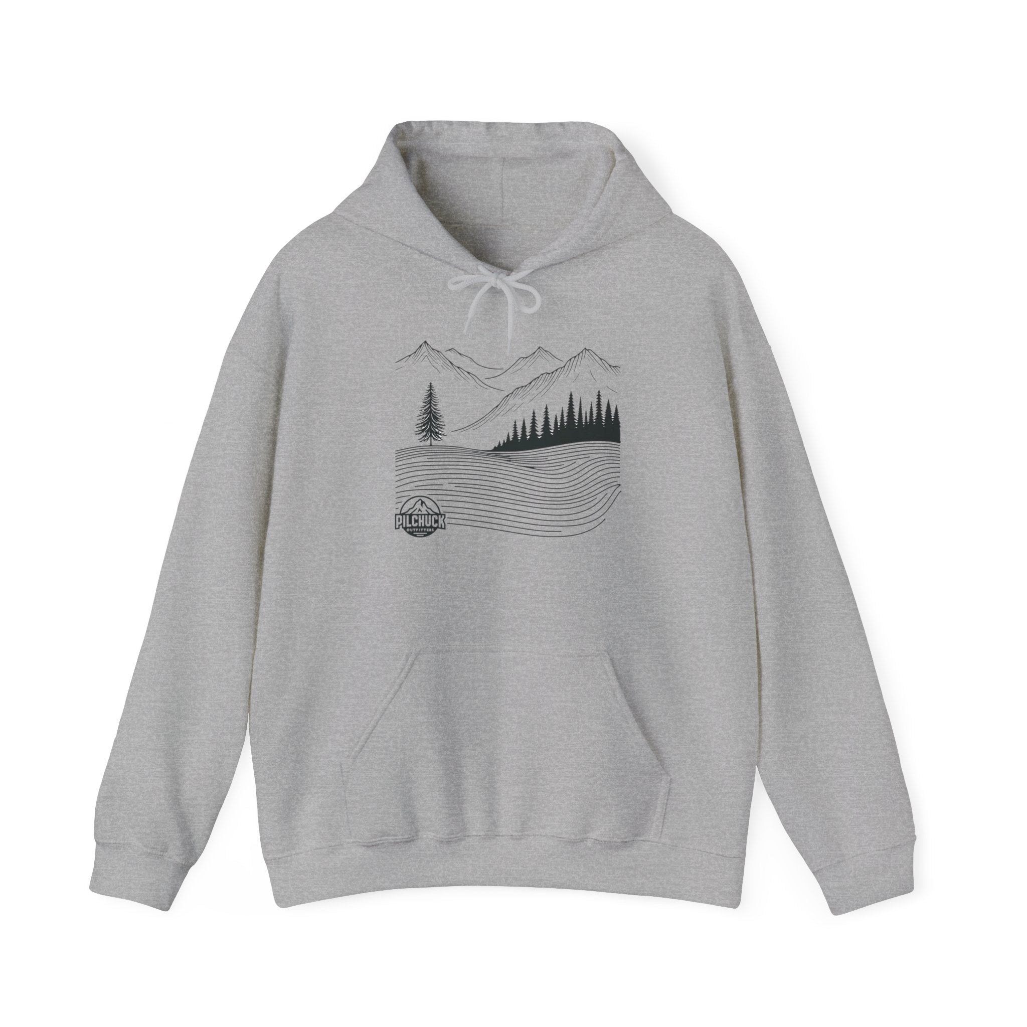 Majestic Mountain Lines Hooded Sweatshirt