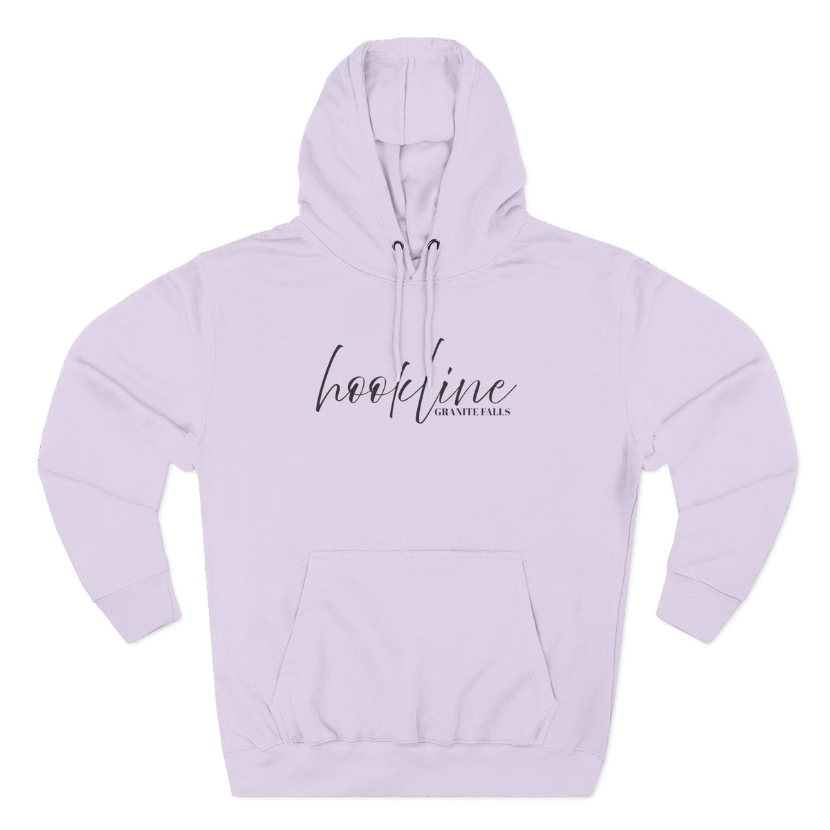 Hoodie — 'Hookline' Minimal Script Fleece Hoodie