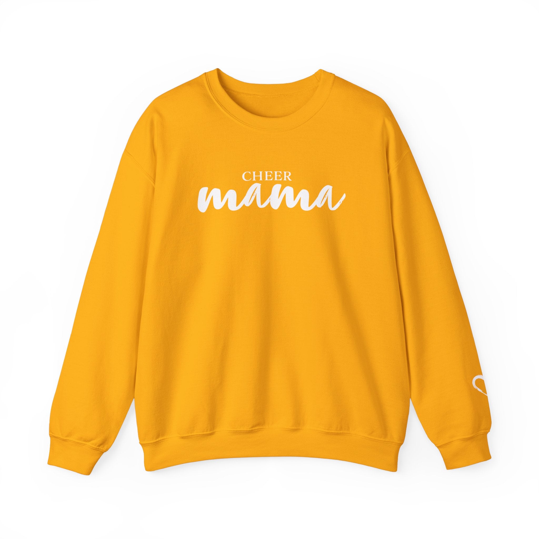 Cheer Mom Sweatshirt – Artistic Heart on Sleeve