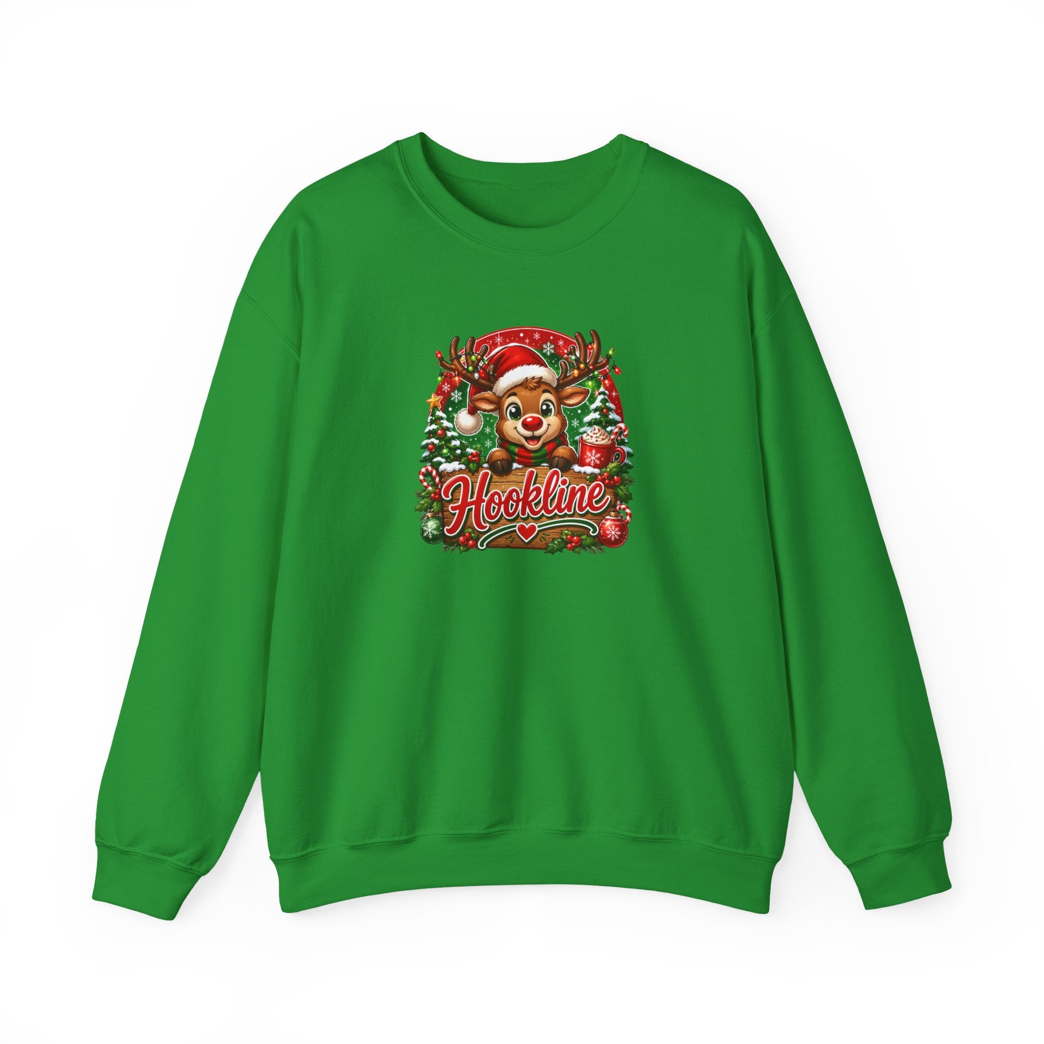 Reindeer Hookline Crewneck Sweatshirt — 2026