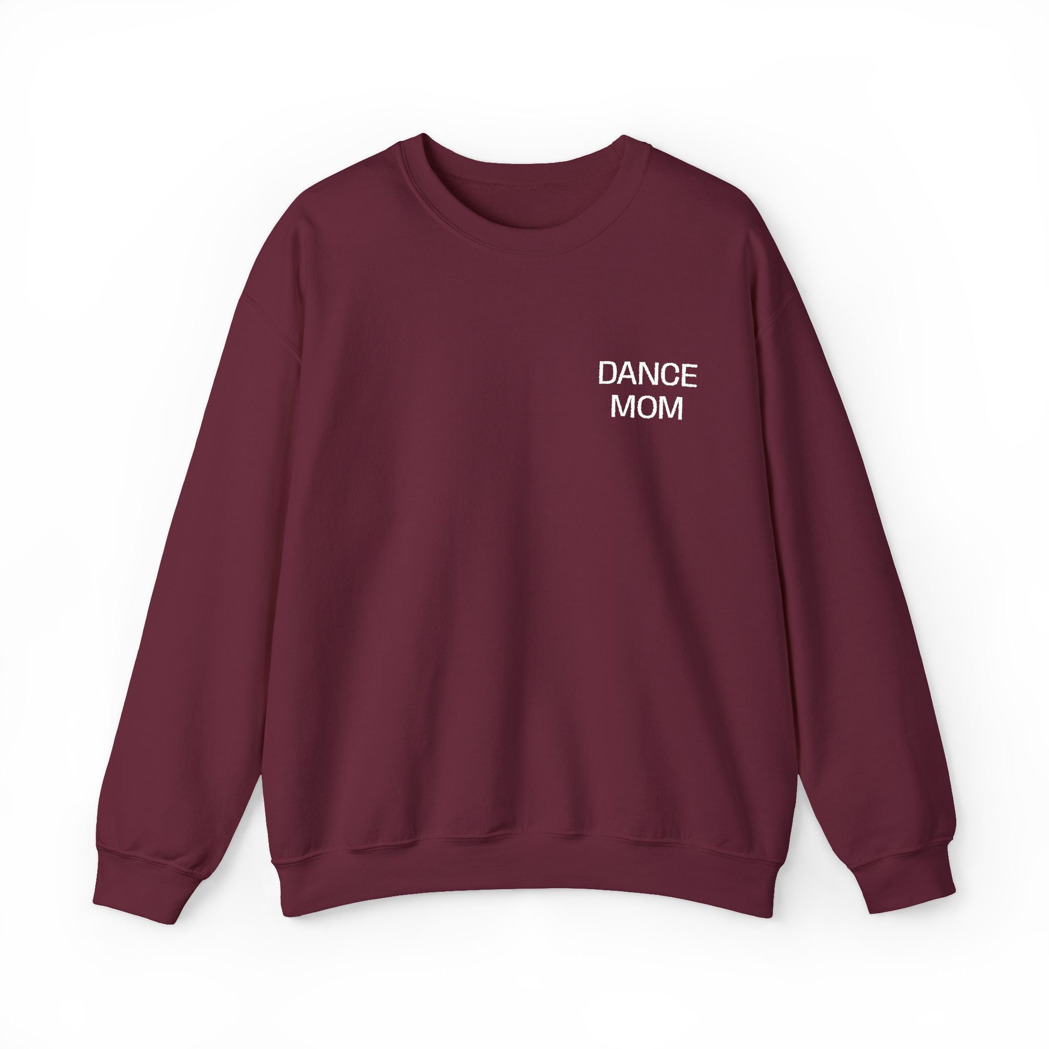 DANCE MOM White Embroidered Sweatshirt